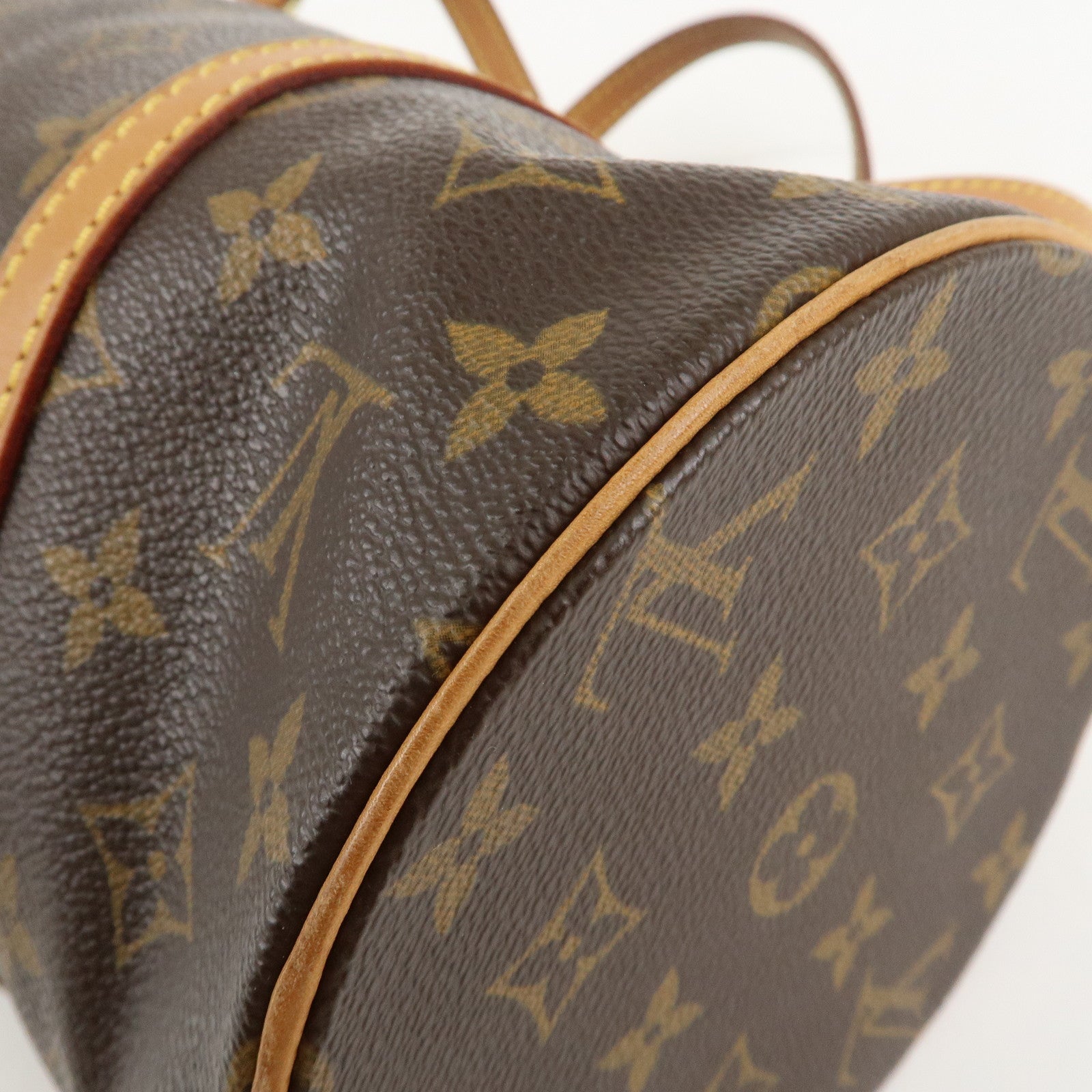 Louis Vuitton Monogram Papillon 30 Hand Bag Brown M51385 Used