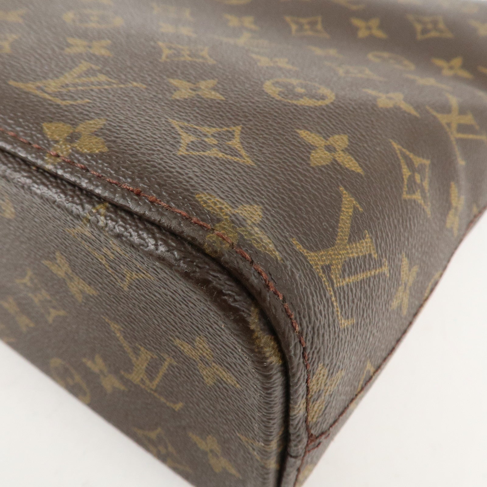 Louis Vuitton Monogram Luco Tote Bag Hand Bag Brown M51155 Used