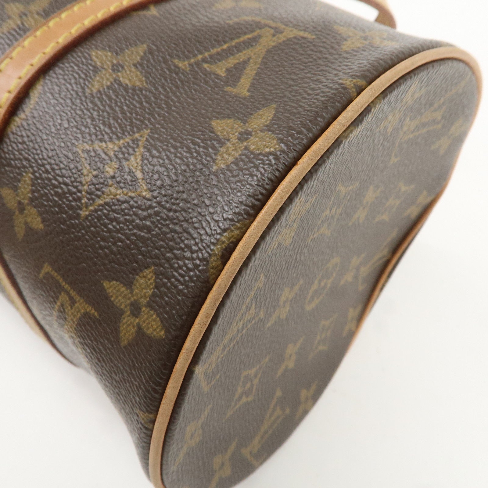 Louis Vuitton Monogram Papillon 30 Hand Bag Brown M51385