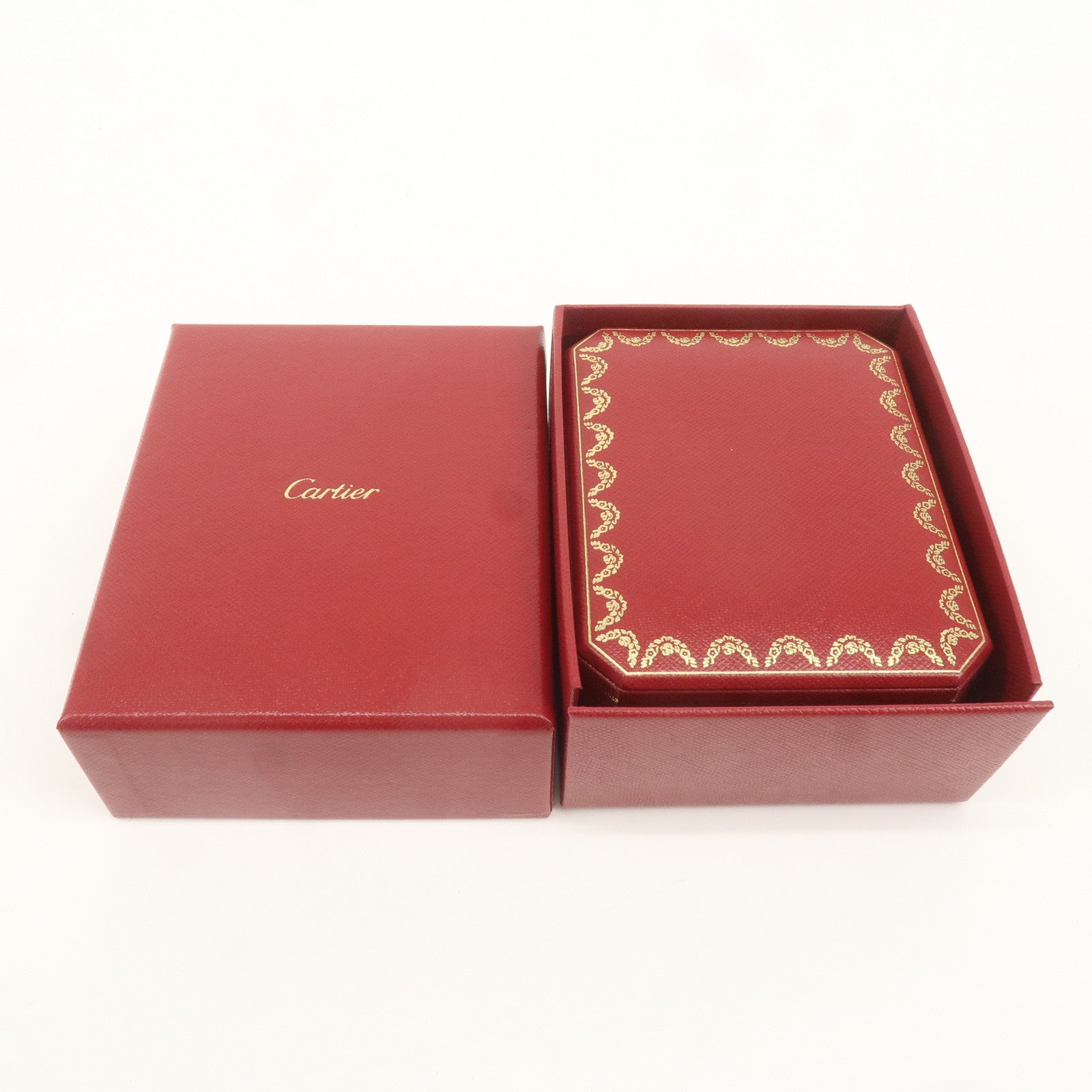 Cartier Set of 2 Pair Ring Box Display Box Jewelry Box For Ring