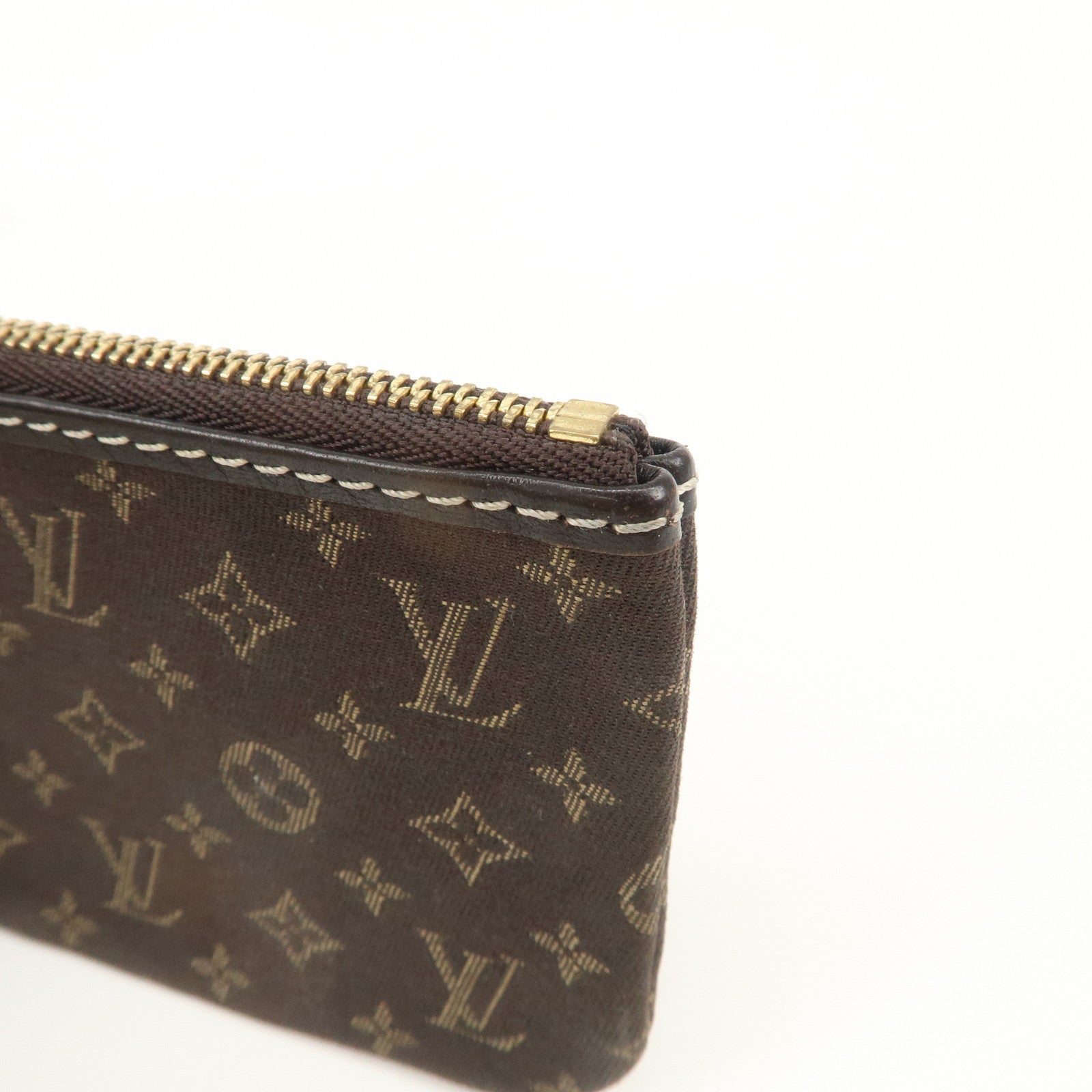 Louis Vuitton Monogram Mini Lin Pochette Cles Coin Case M95230