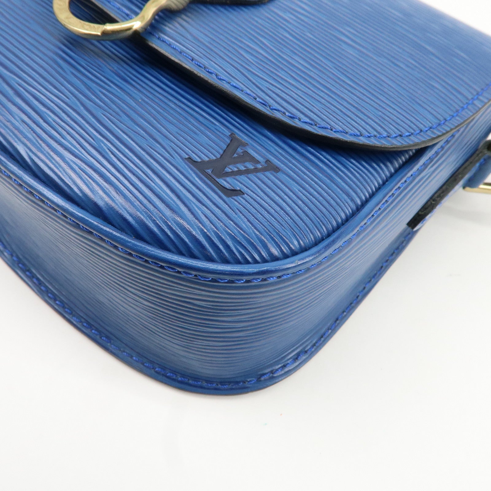 Louis Vuitton Epi Mini Saint Cloud Shoulder Bag Blue M52215 Used