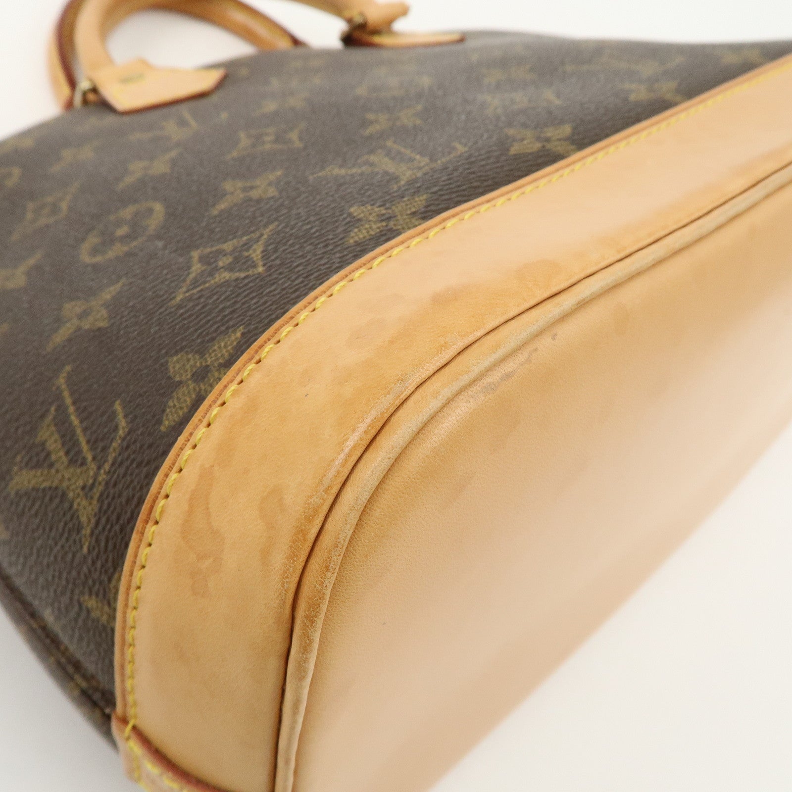 Louis Vuitton Monogram Alma Hand Bag Brown M51130