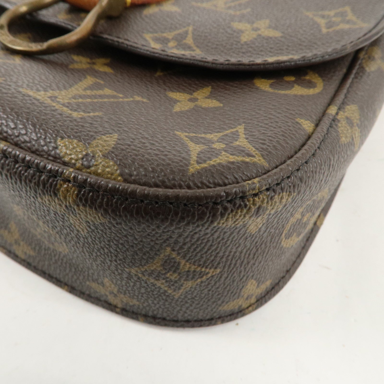 Louis Vuitton Monogram Saint Cloud MM Shoulder Bag Brown M51243