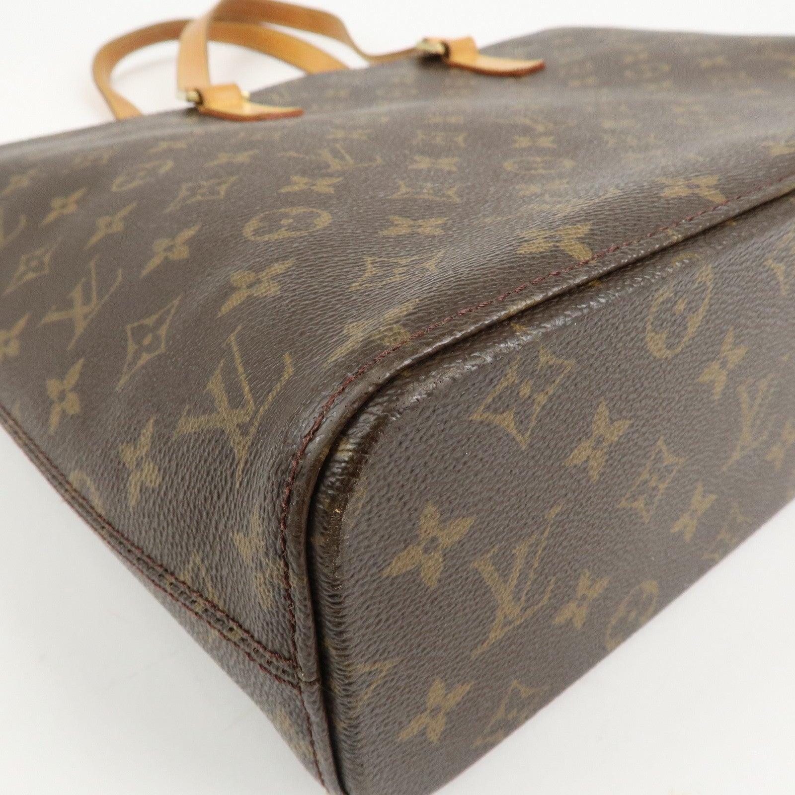 Louis Vuitton Monogram Luco Tote Bag Hand Bag Brown M51155 Used