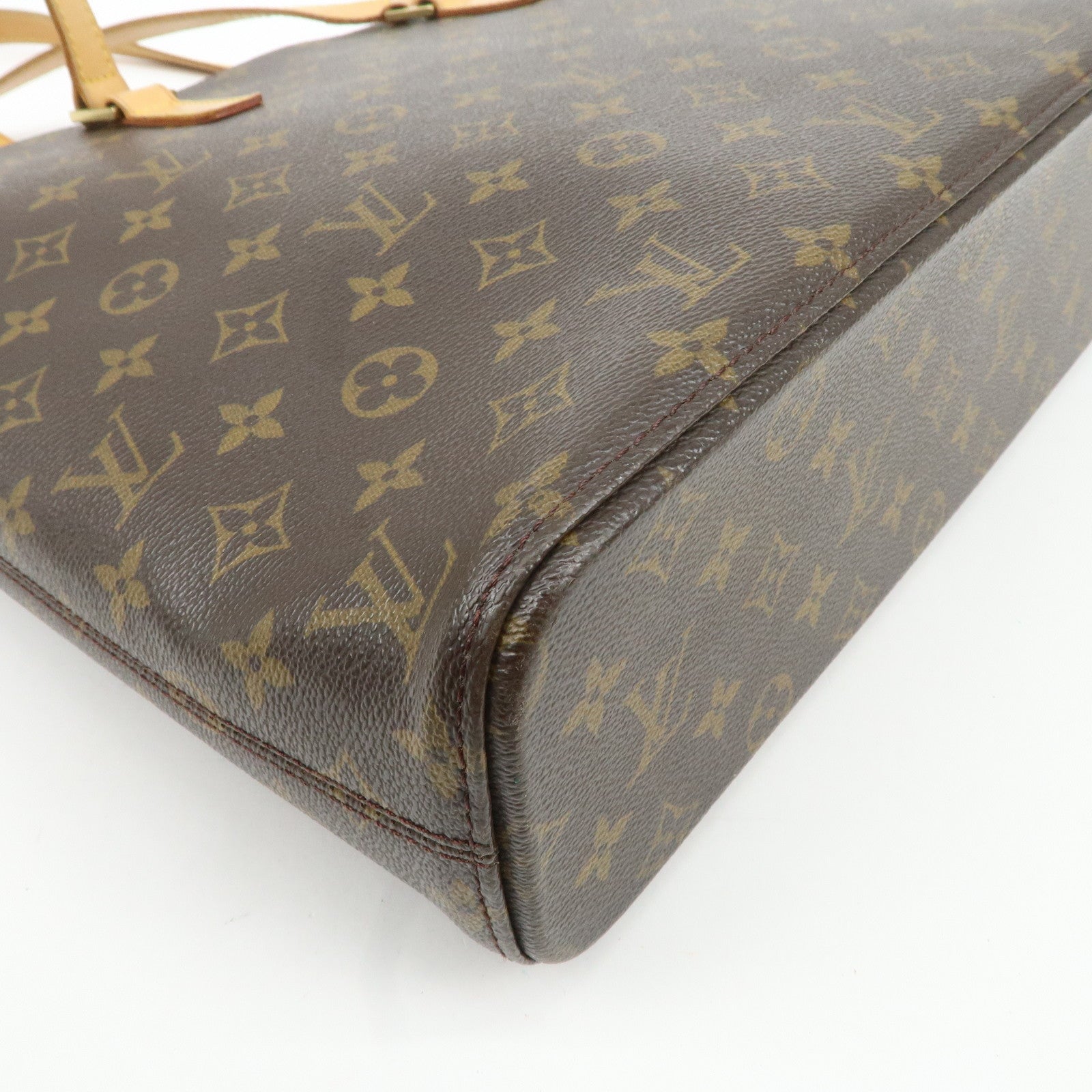 Louis Vuitton Monogram Luco Tote Bag Hand Bag Brown M51155 Used