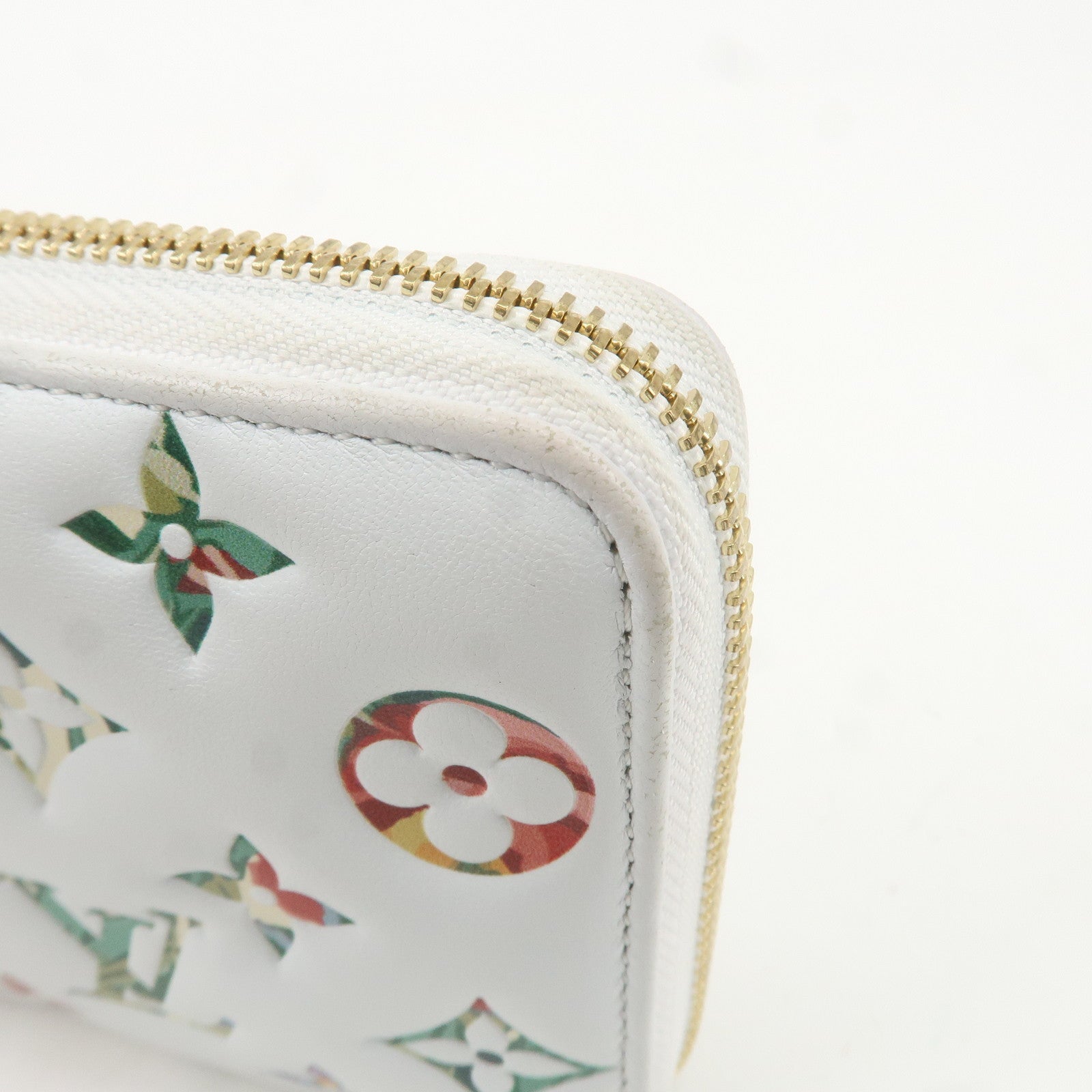 Louis Vuitton Garden Monogram Zippy Wallet Blanc M81694