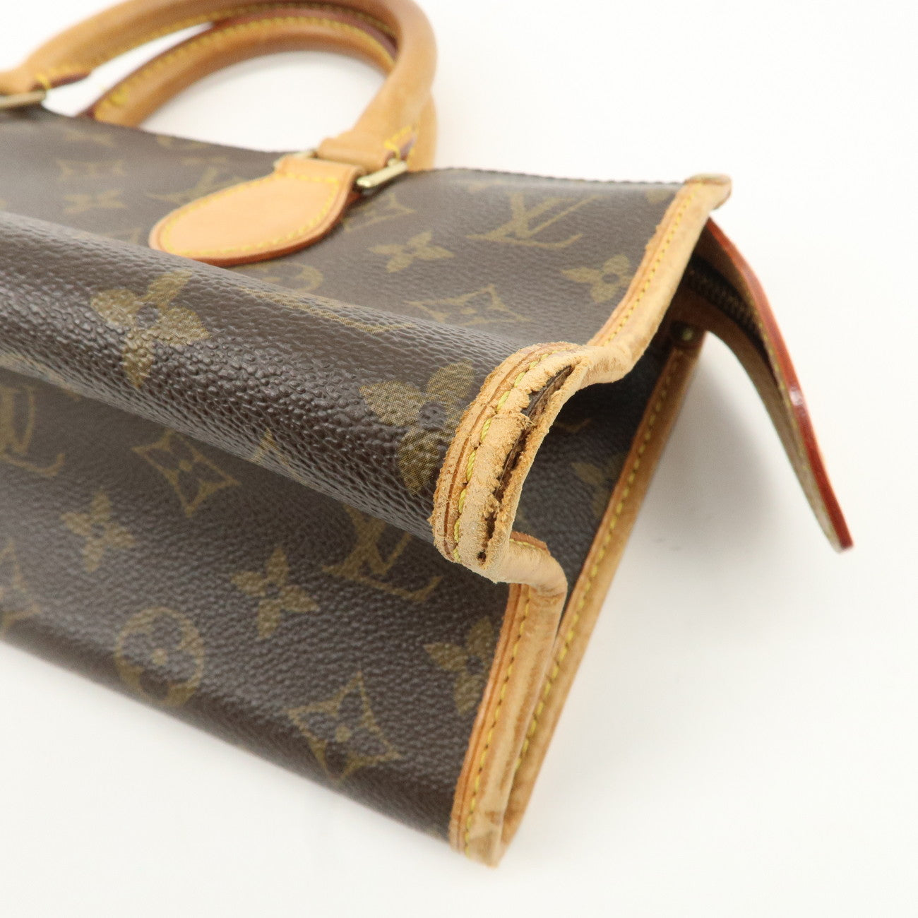 Louis Vuitton Monogram Popincourt Hand Bag Brown M40009 Used