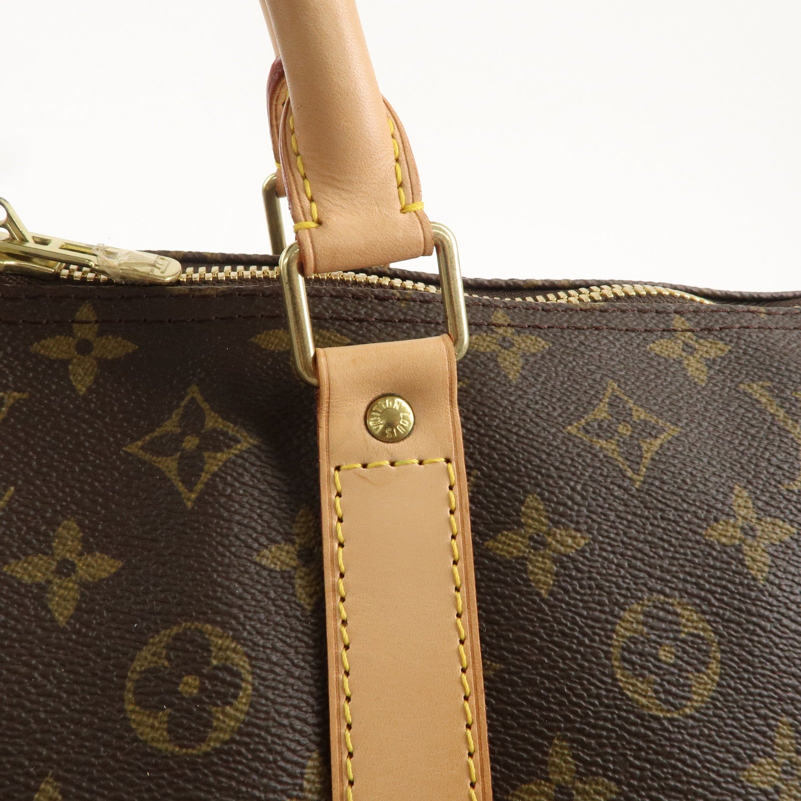 Louis Vuitton Monogram Keep All Bandouliere 60 Bag Brown M41412