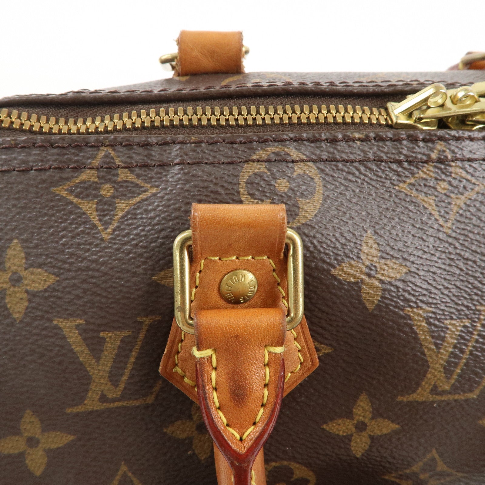 Louis Vuitton Monogram Speedy Bandouliere 25 Brown M41113