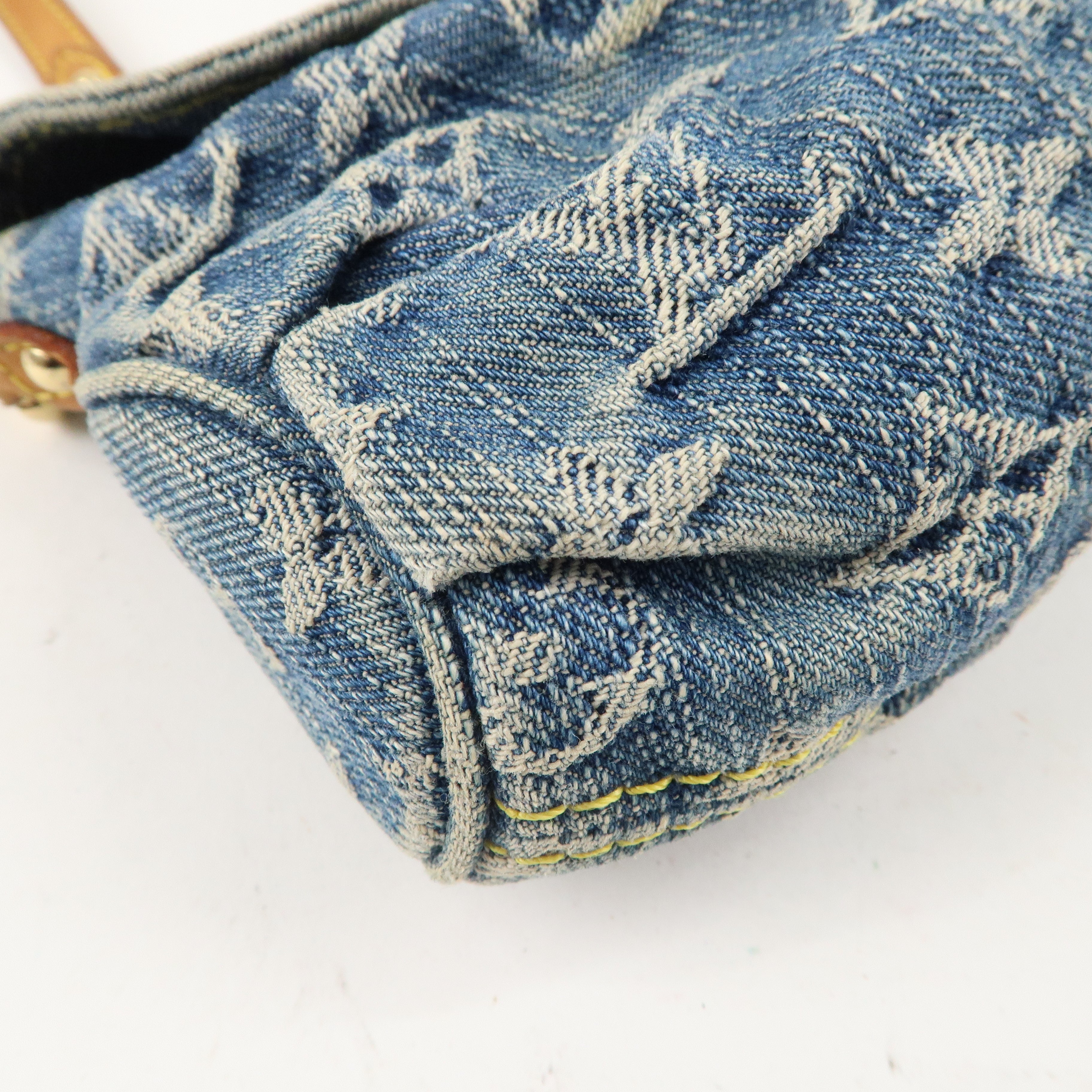 Louis Vuitton Monogram Denim Mini Pleaty Shoulder Bag M95050