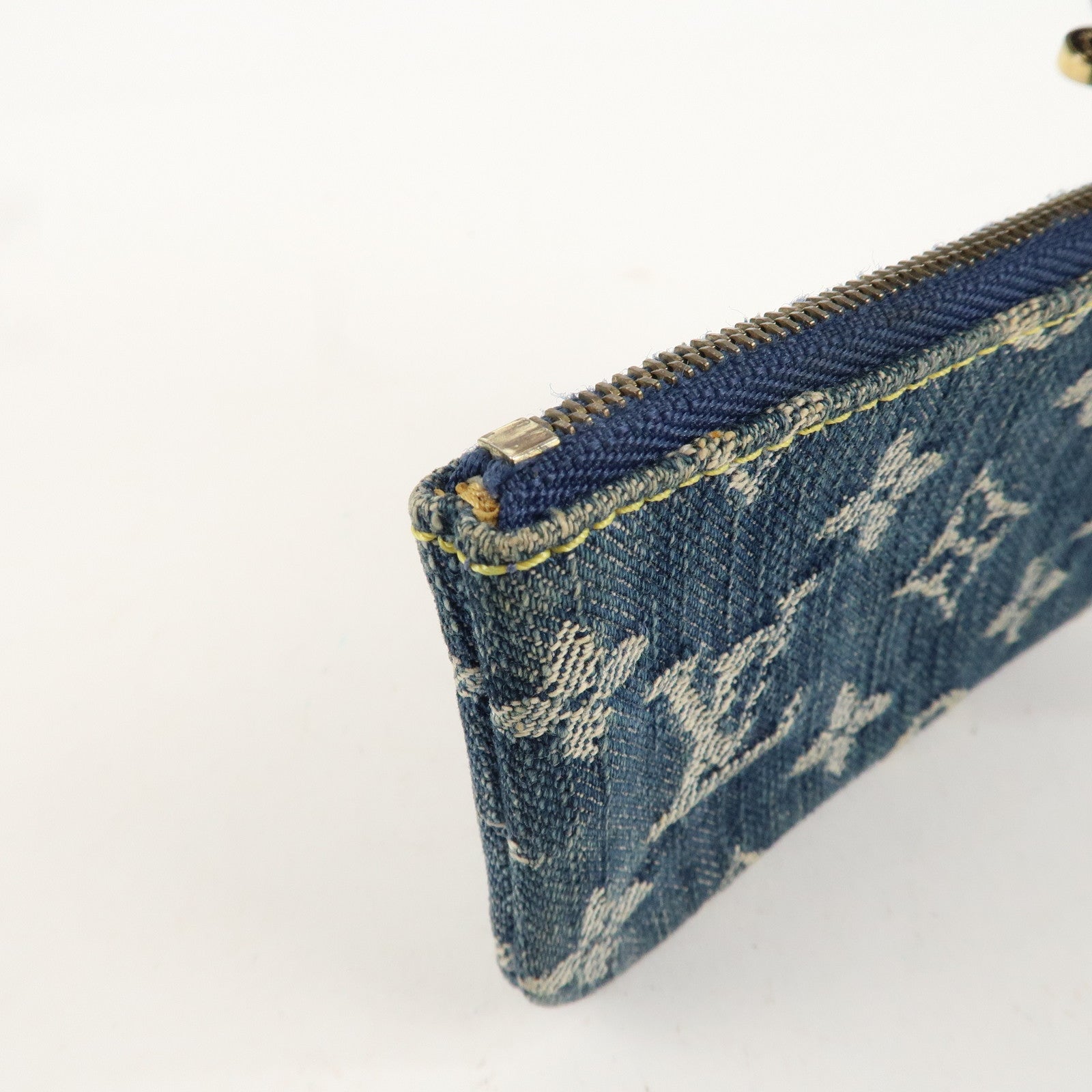 Louis Vuitton Monogram Denim Pochette Cles Coin Case M95343