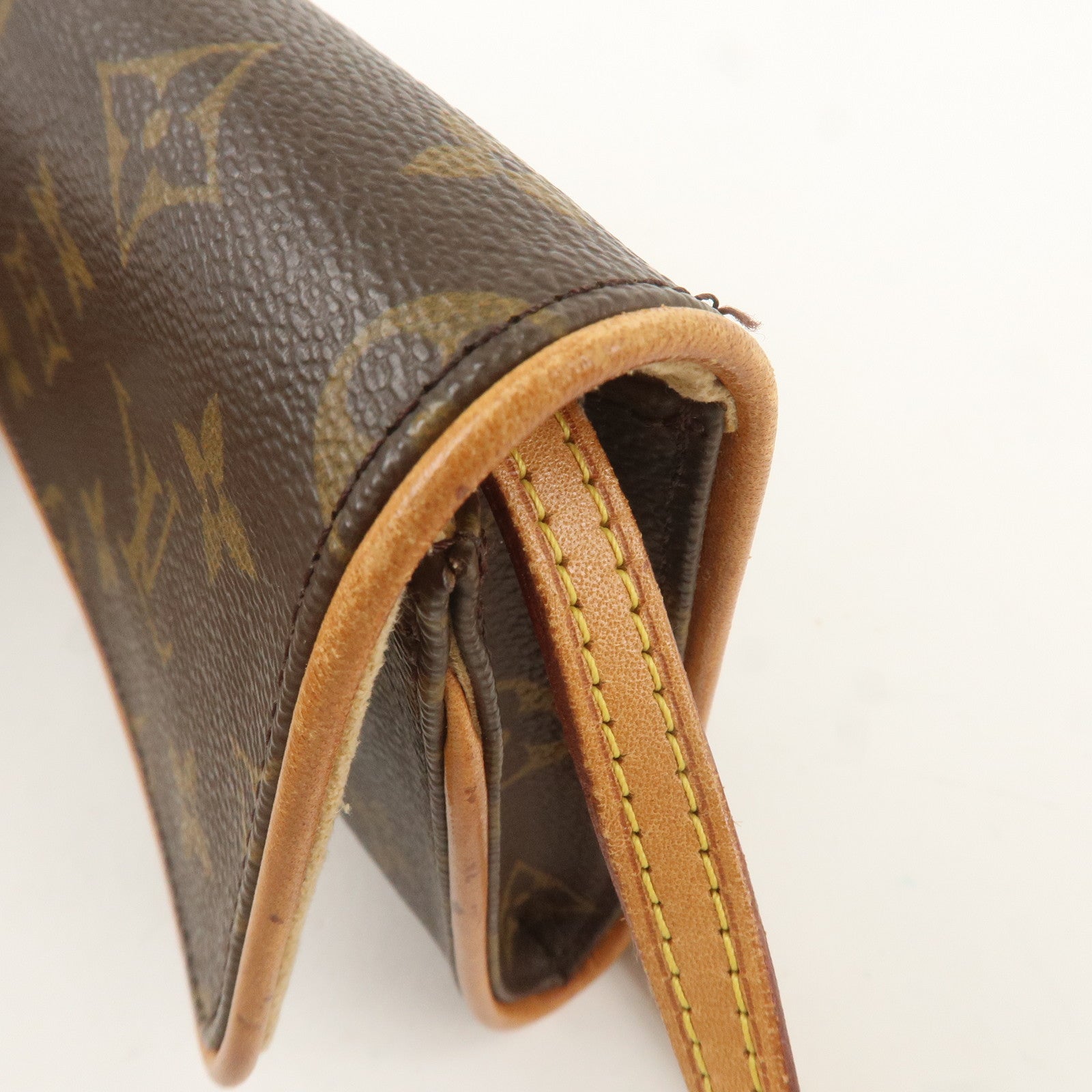 Louis Vuitton Monogram Pochette Twin GM 2Way Bag Brown M51852