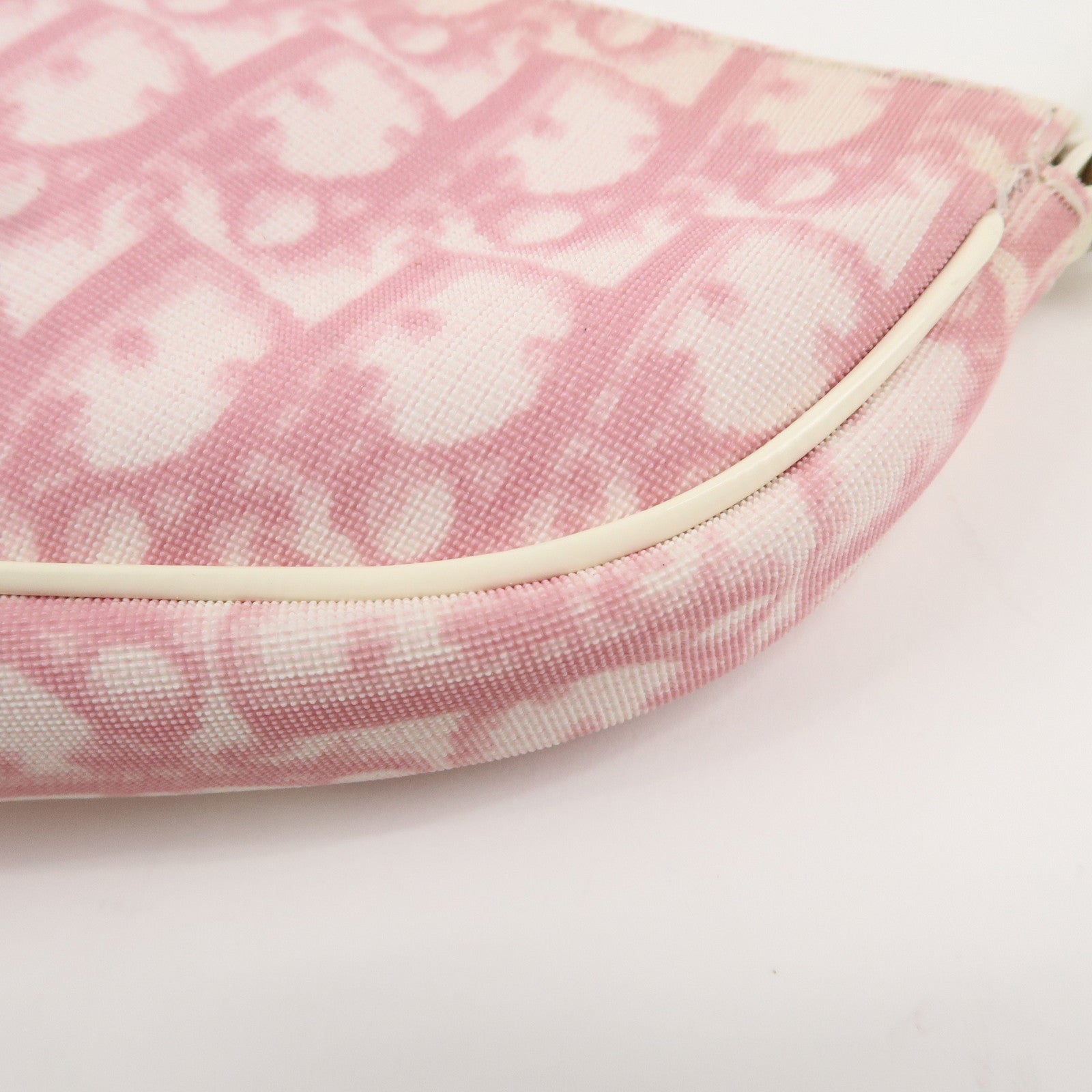 Christian Dior Trotter PVC Patent Leather Saddle Pouch Pink