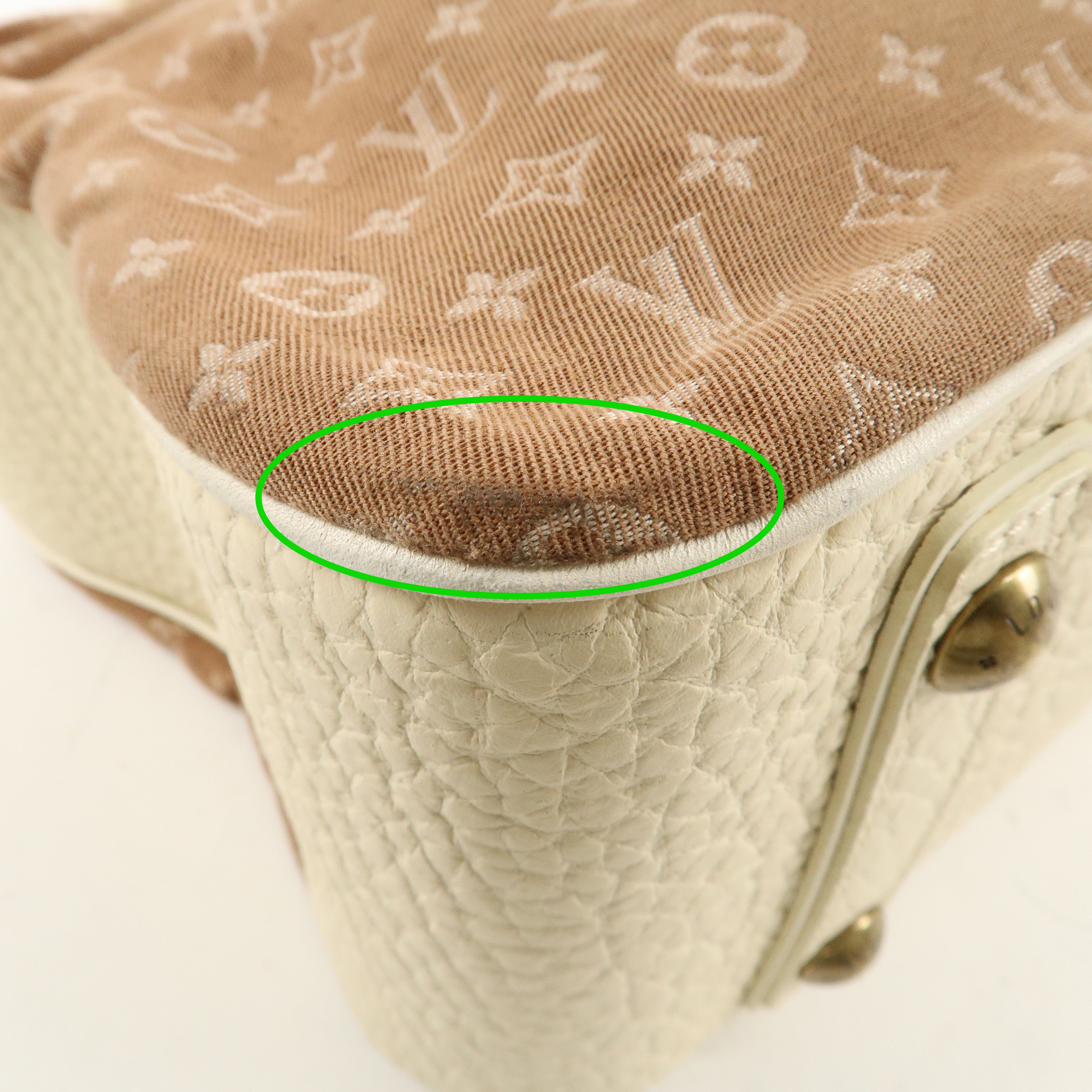 Louis Vuitton Monogram Mini Lin Trapes GM Camel Ivory M40060