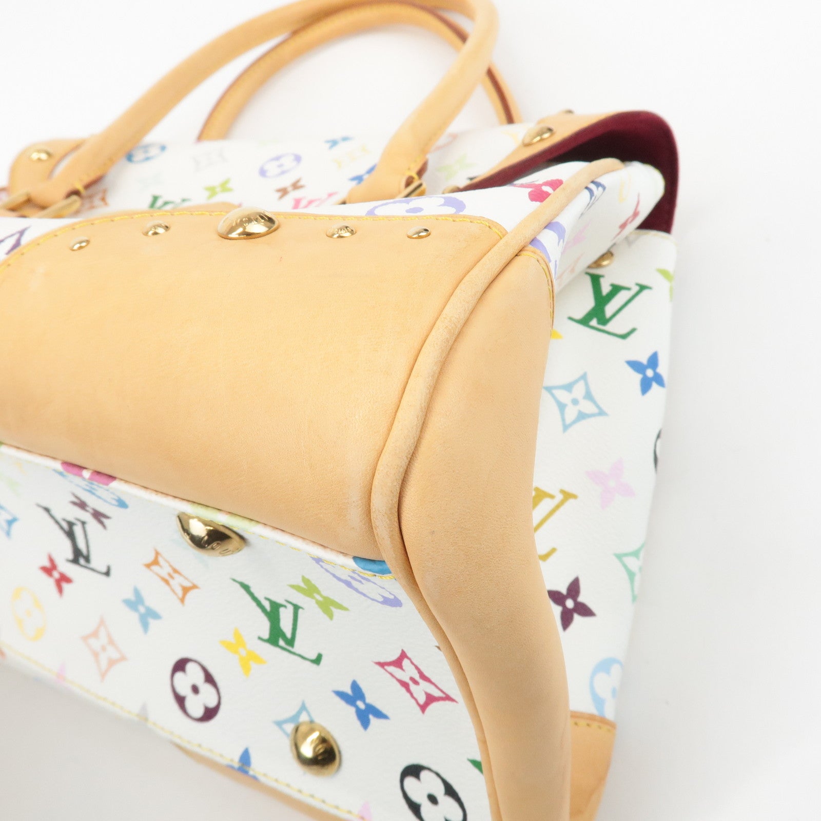 Louis Vuitton Monogram Multicolor Beverly GM Hand Bag Blanc M40201