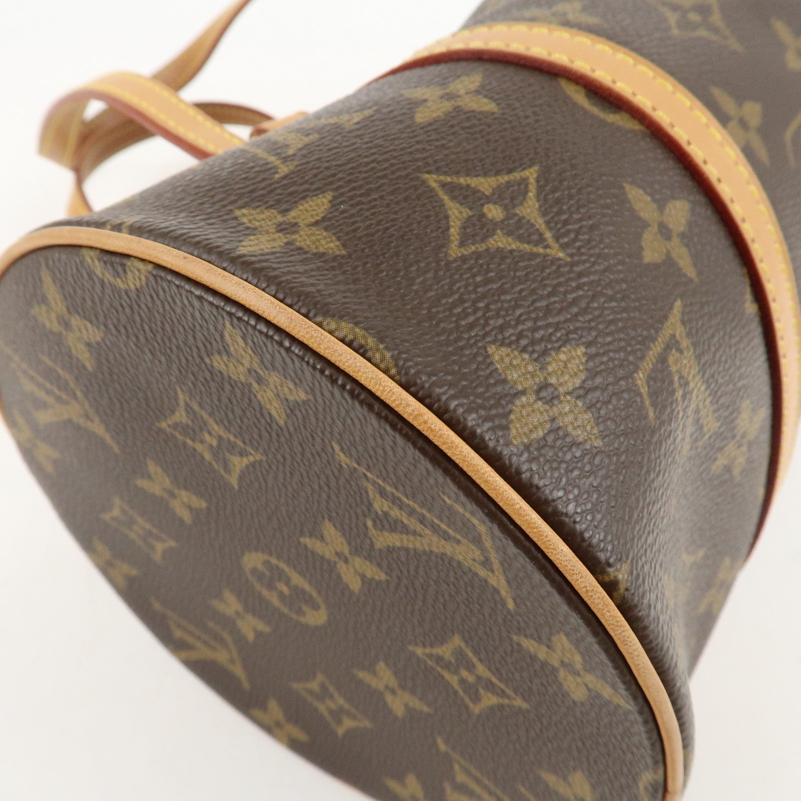 Louis Vuitton Monogram Papillon 30 Hand Bag New Style Brown M51385 Used