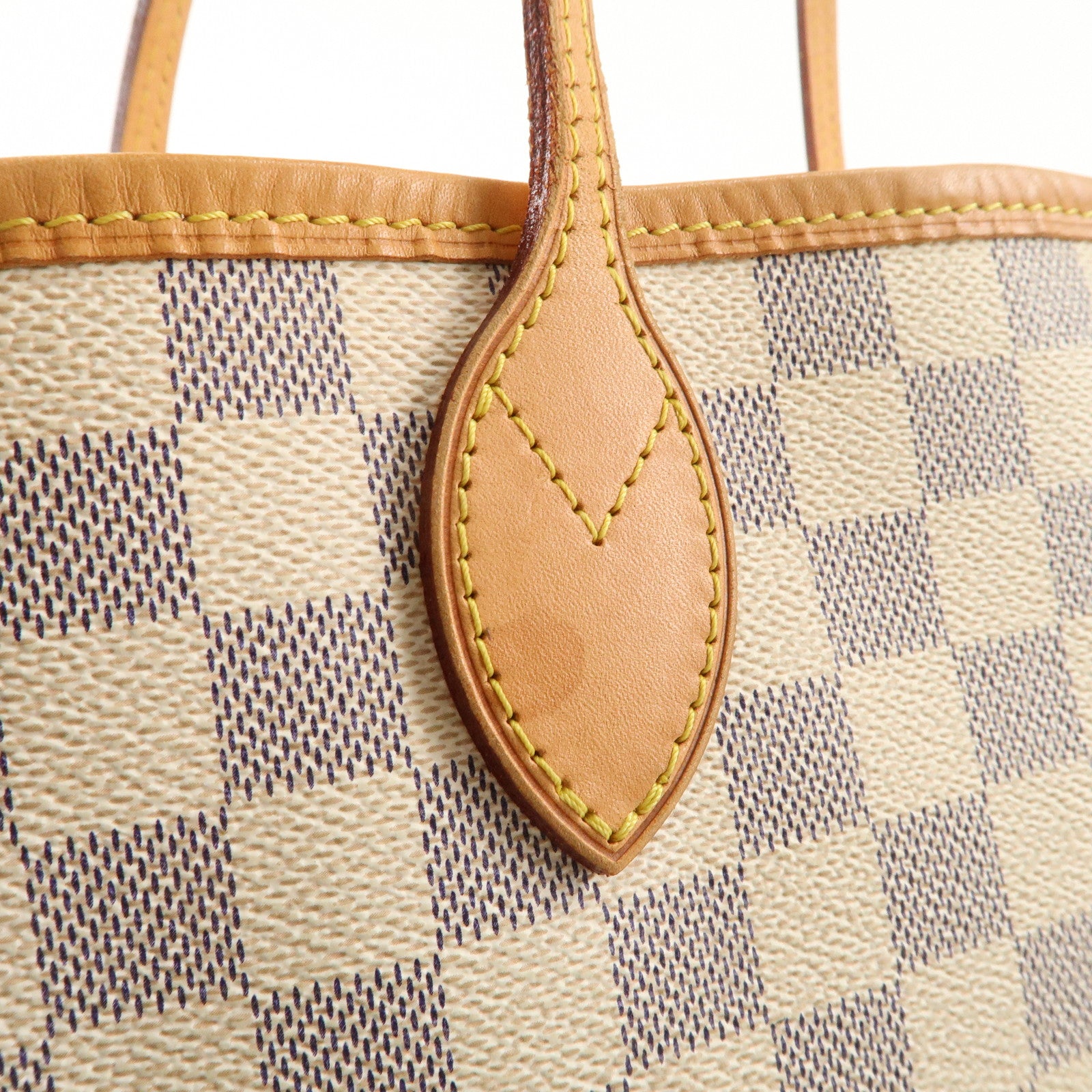 Louis Vuitton Damier Azur Neverfull MM Tote Bag Hand Bag N51107