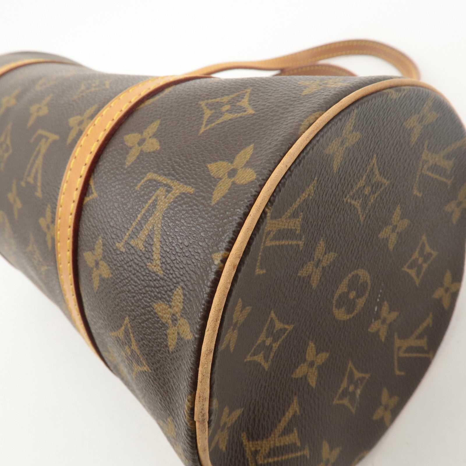 Louis Vuitton Monogram Papillon 30 Hand Bag 
Pouch Brown M51385