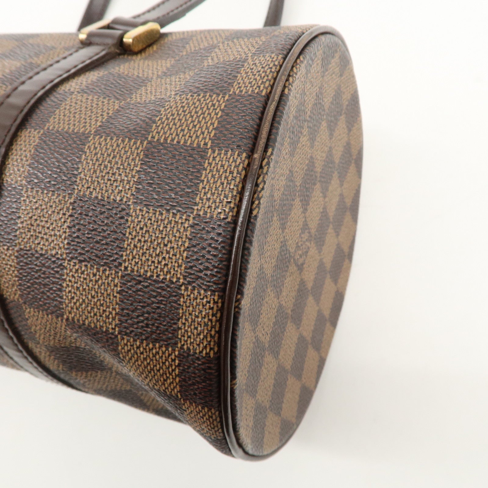 Louis Vuitton Damier Papillon 30 Hand Bag Brown Gold HDW N51303 Used