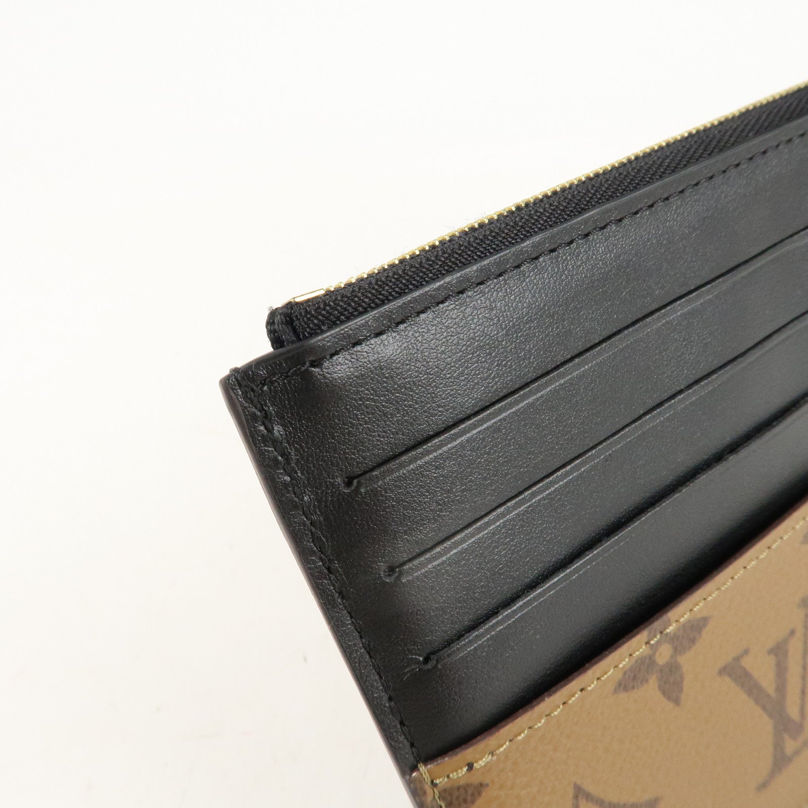 Louis Vuitton Monogram Reverse Slim Purse Card Case M80390 Used