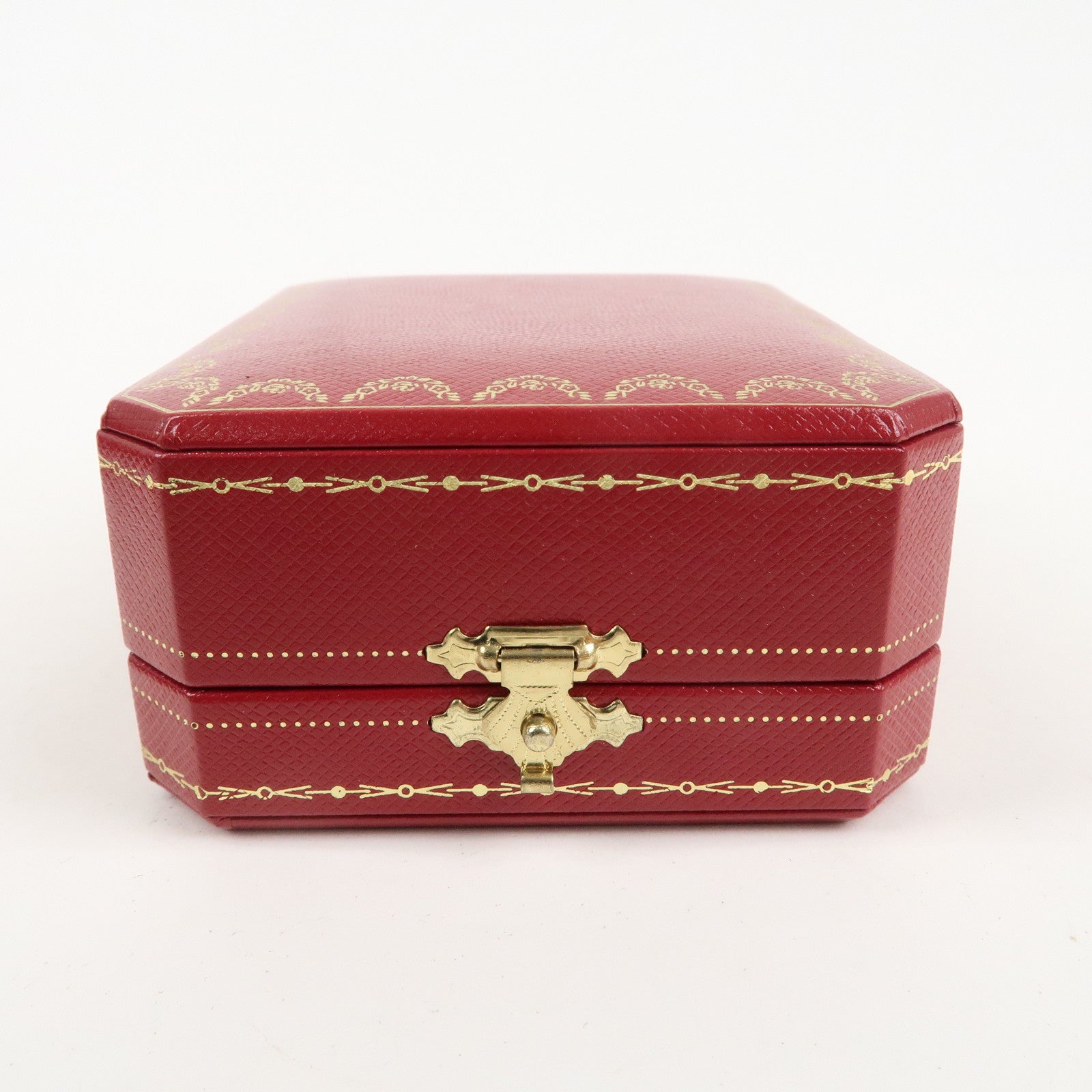 Cartier Set of 2 Pair Ring Box Display Box Jewelry Box Red