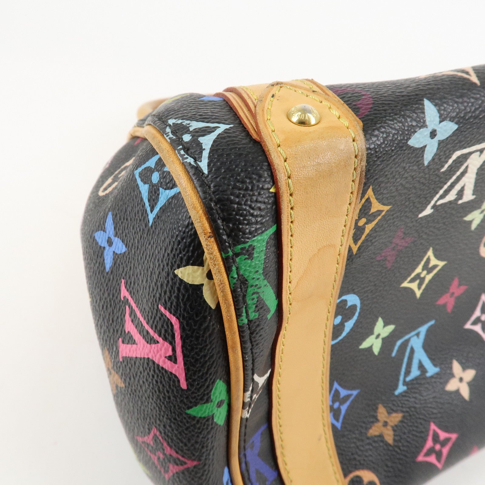 Louis Vuitton Monogram Multi Color Priscilla Hand Bag Noir M40097 Used