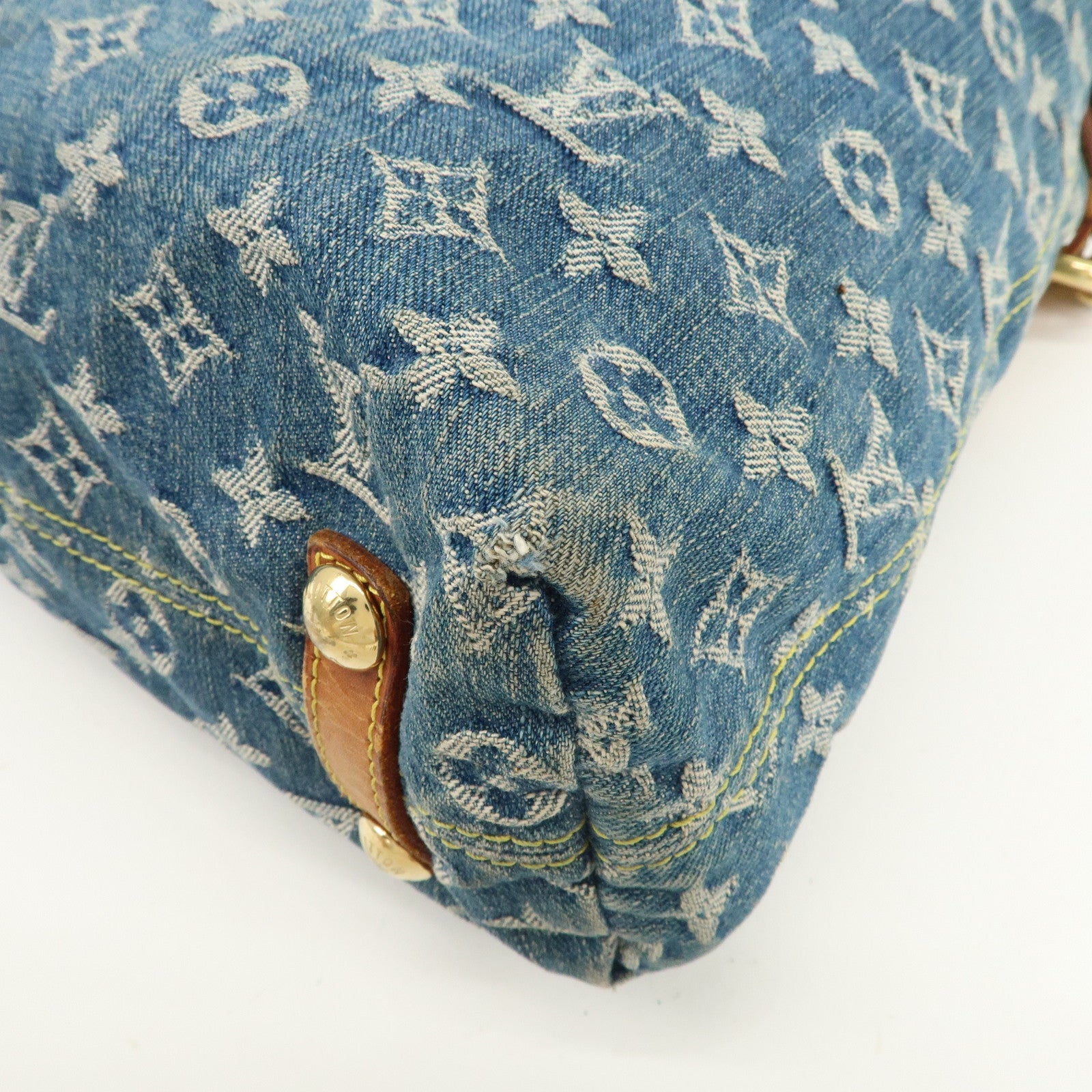 Louis Vuitton Monogram Denim Baggy GM Shoulder Bag M95048