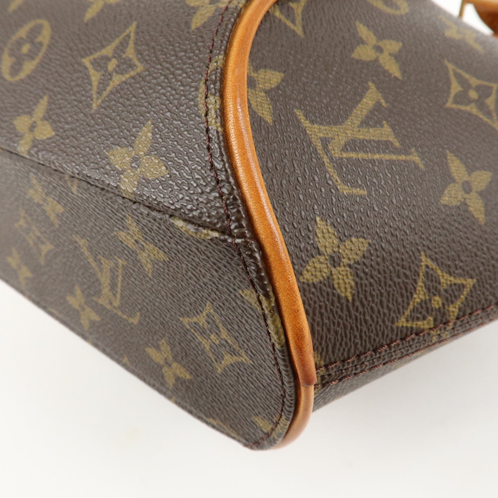 Louis Vuitton Monogram Ellipse MM Hand Bag Brown M51127 Used