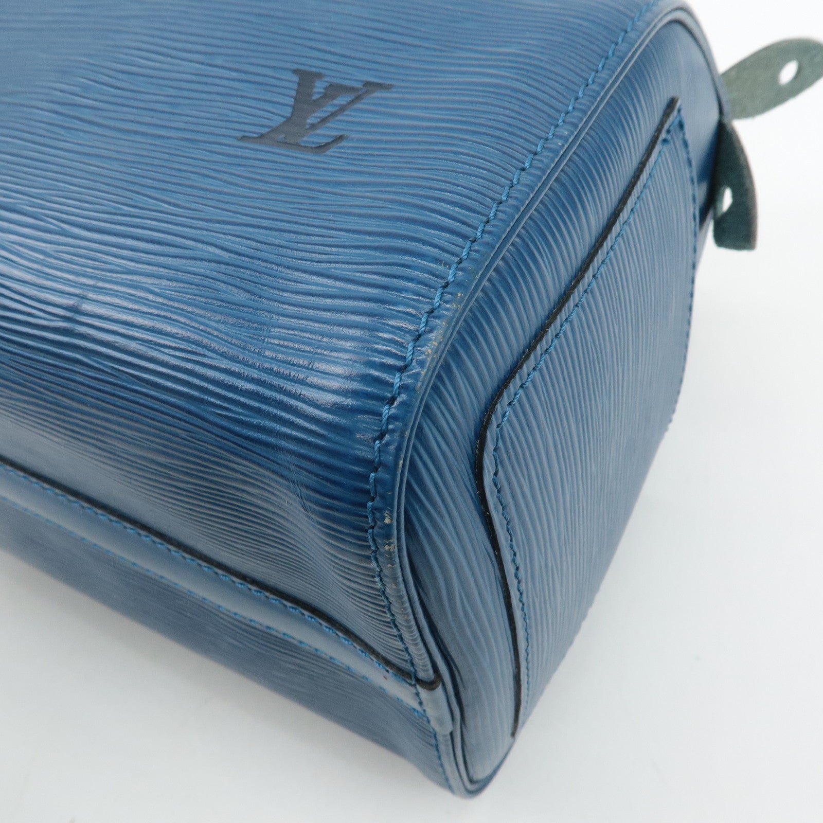 Louis Vuitton Epi Speedy 25 Hand Bag Boston Bag Blue M43015