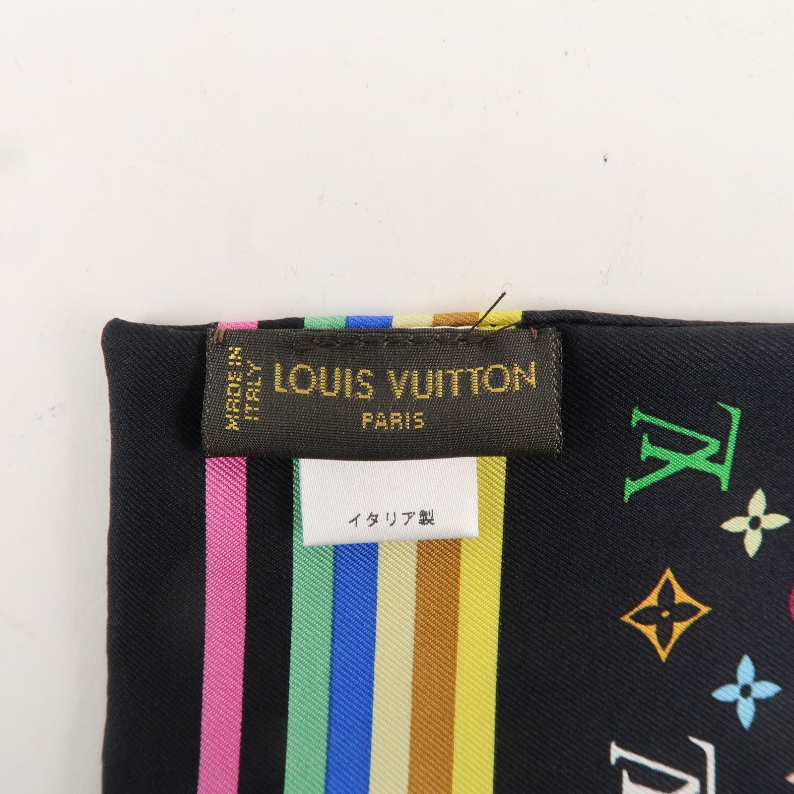 Louis Vuitton Bandeau Monogram Multicolor Scarf Noir M71992