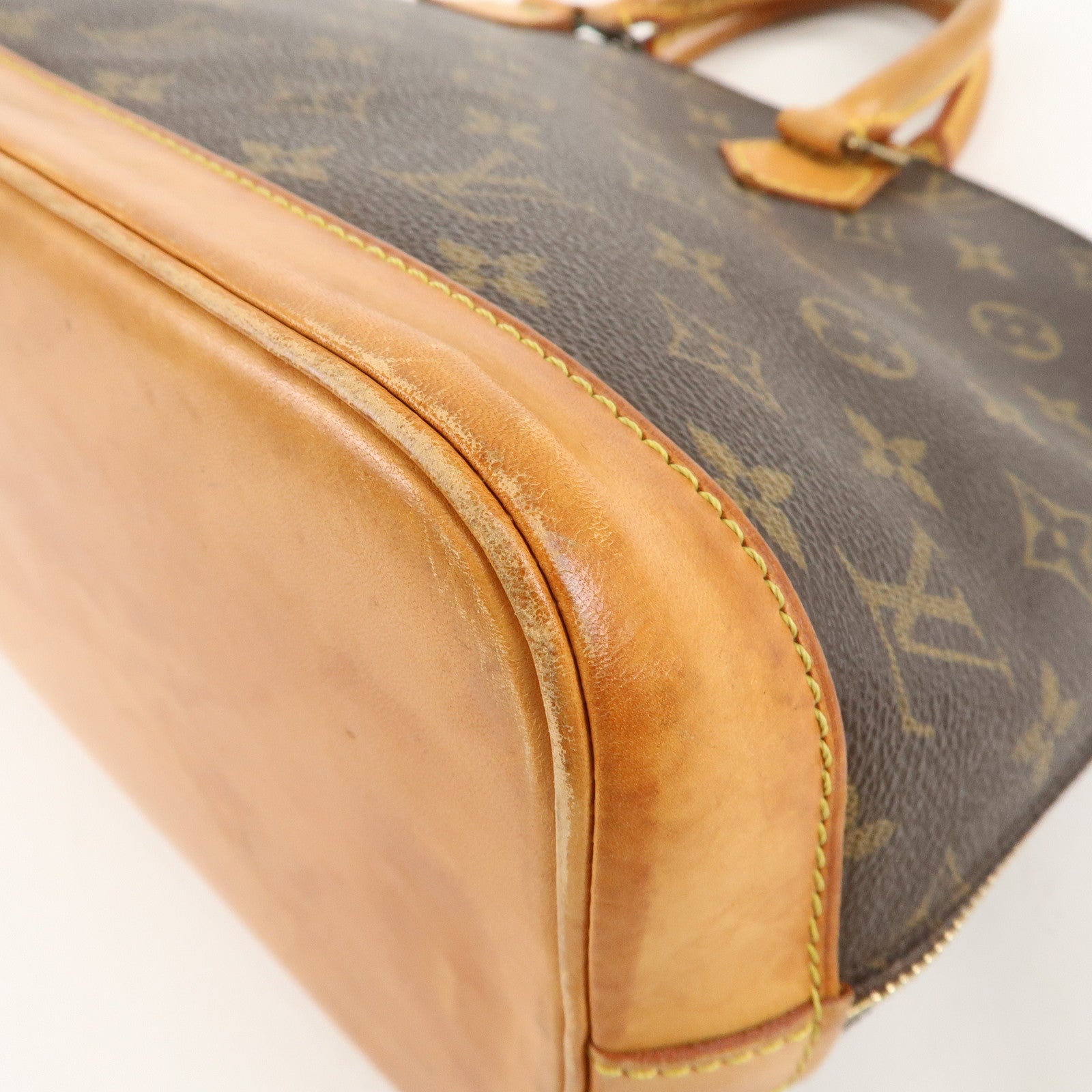 Louis Vuitton Monogram Alma Hand Bag Brown M51130