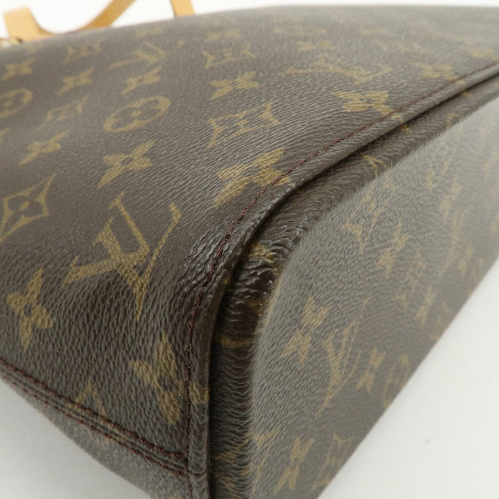 Louis Vuitton Monogram Luco Tote Bag Hand Bag Brown M51155 Used