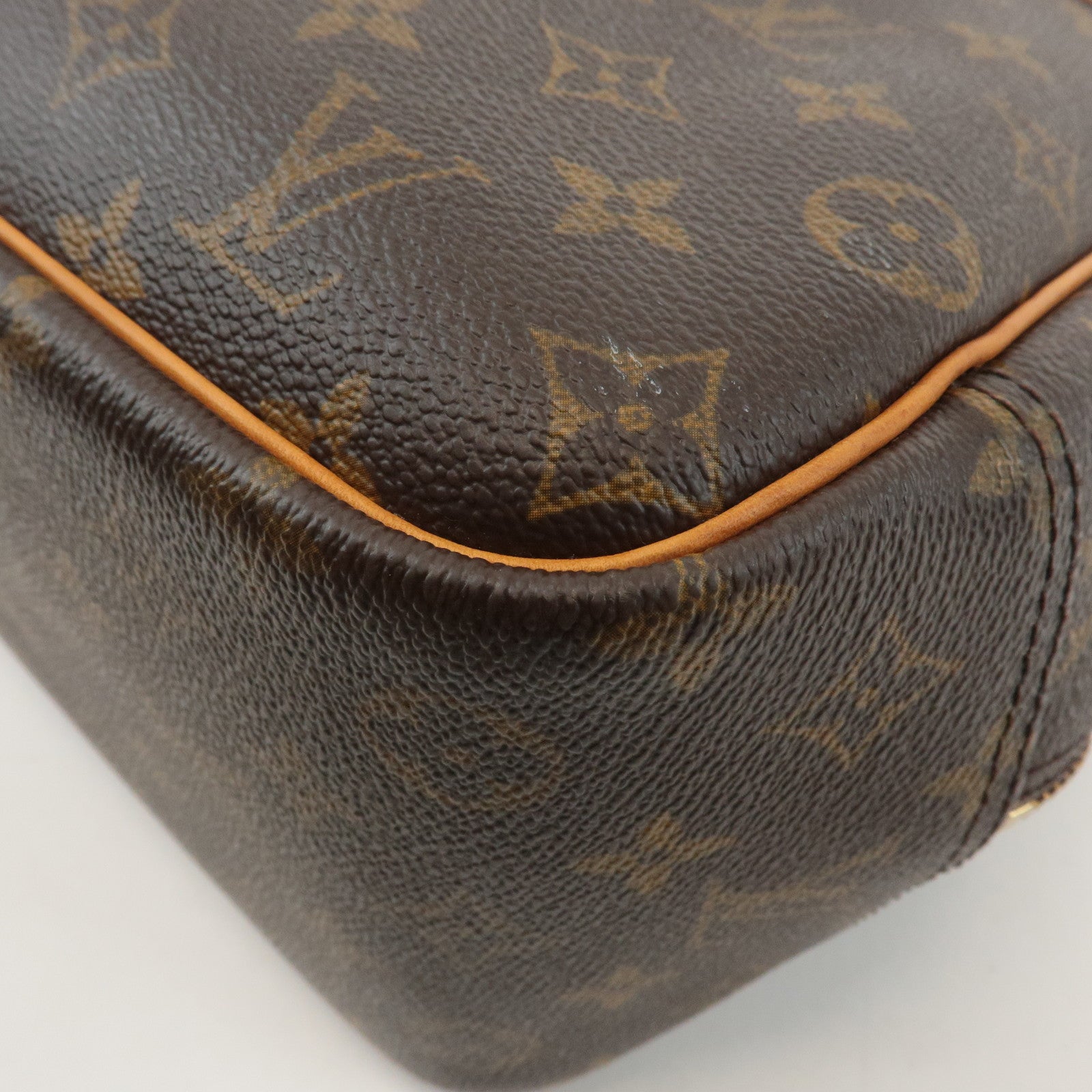 Louis Vuitton Monogram Deauville Hand Bag Brown M47270