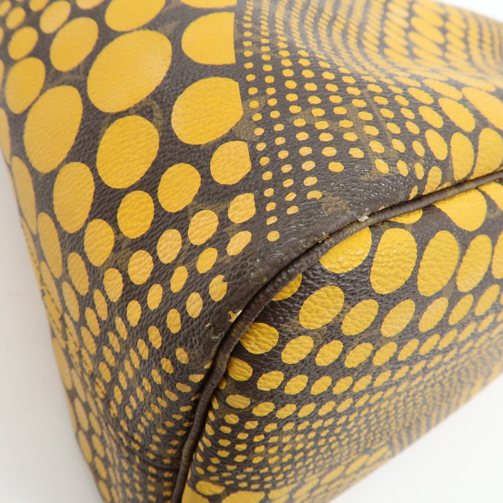 Louis Vuitton Yellow Pumpkin Dots Yayoi Kusama Neverfull MM M40685 Used