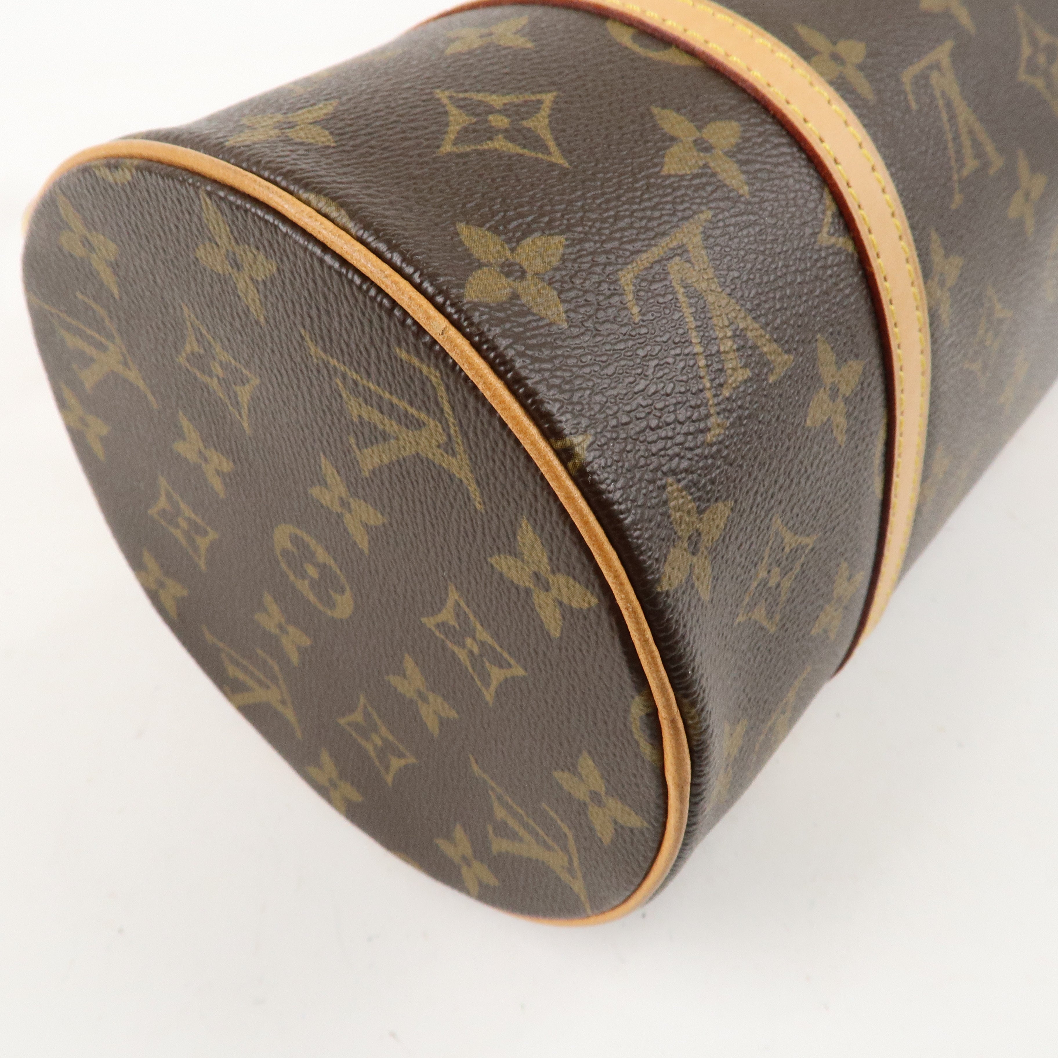 Louis Vuitton Monogram Papillon 30 Hand Bag 
Pouch Brown M51385