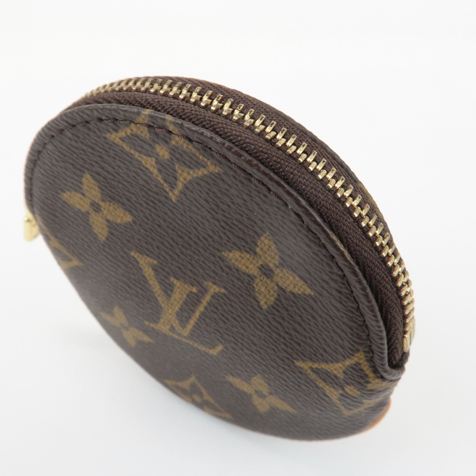 Louis Vuitton Monogram Porte Monnaie Rond Coin Case M61926 Used