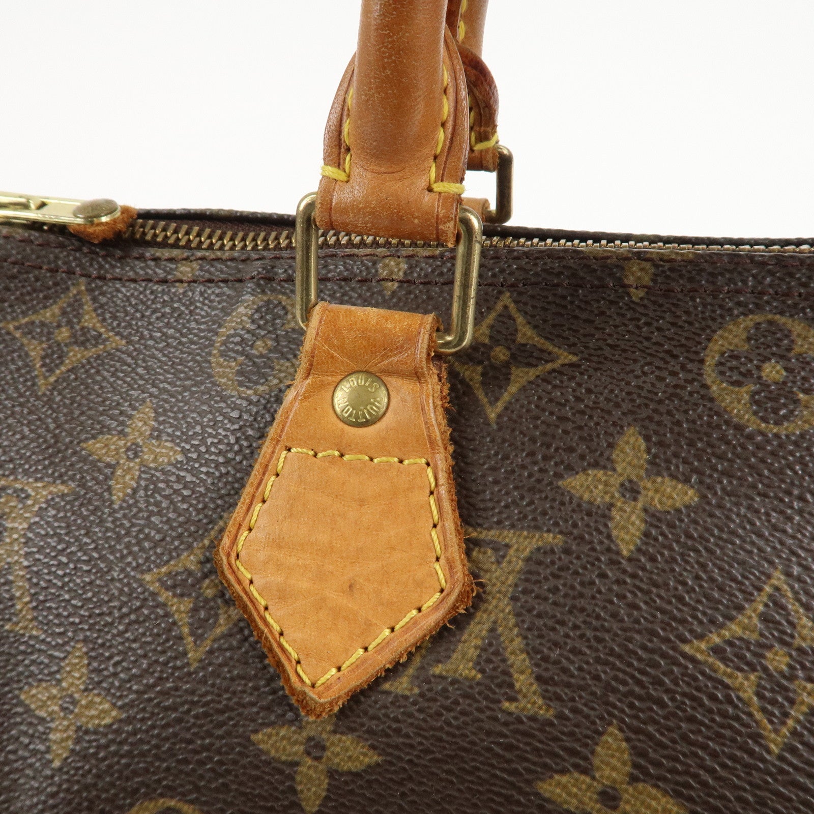 Louis Vuitton Monogram Speedy 30 Hand Bag Boston Bag M41526 Used