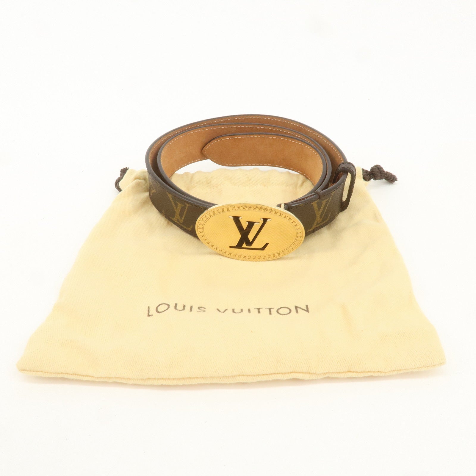 Louis Vuitton Monogram Saint Tulle Oval Belt 85/34 M9842