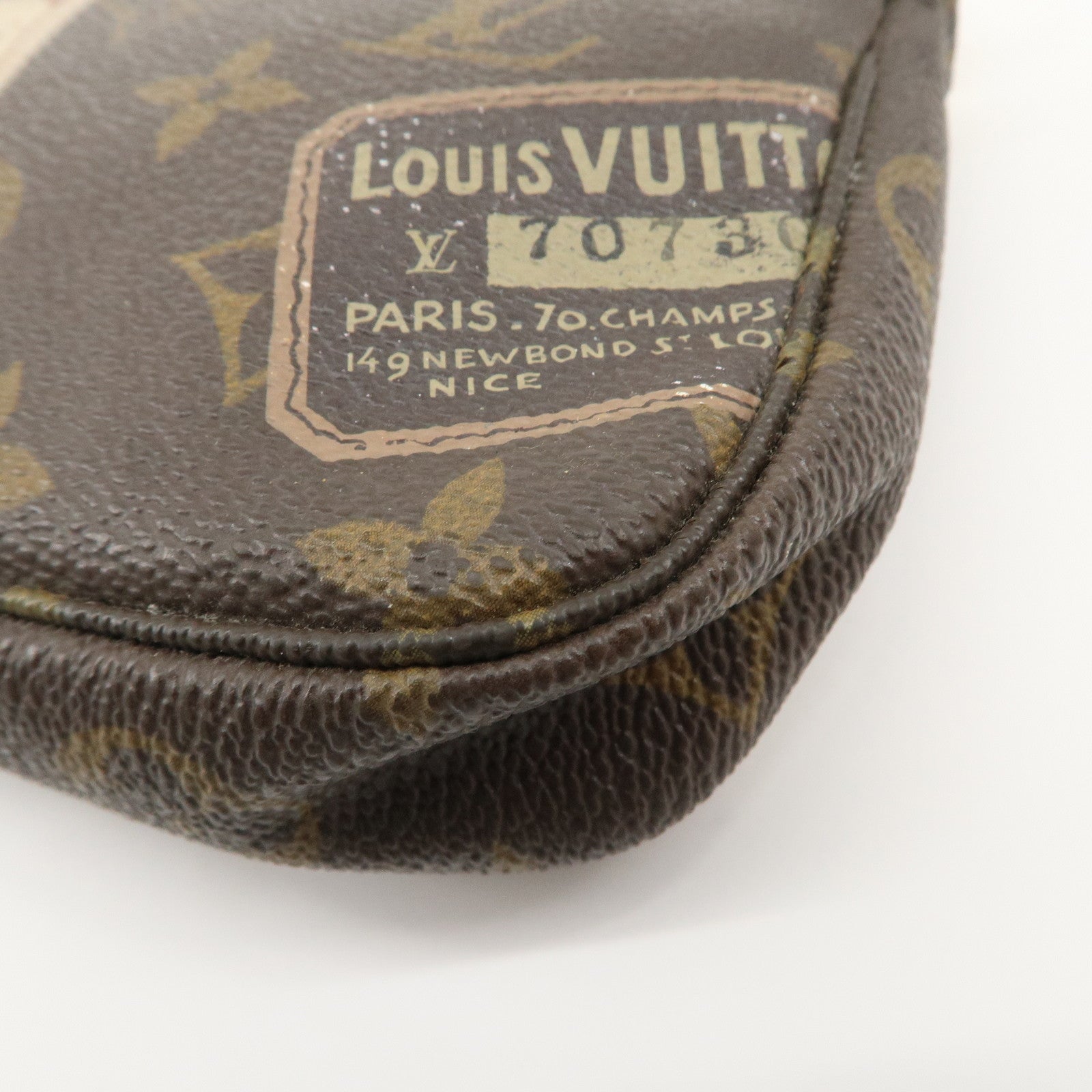 Louis Vuitton Monogram Mini Pochette Accessoires Label M63798 Used