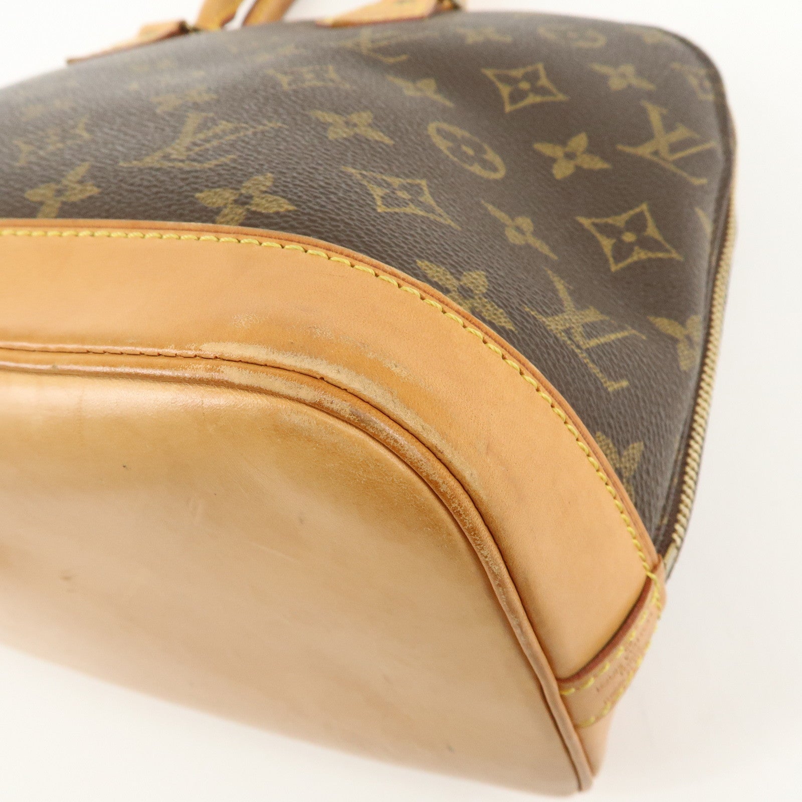 Louis Vuitton Monogram Alma Hand Bag Brown M51130