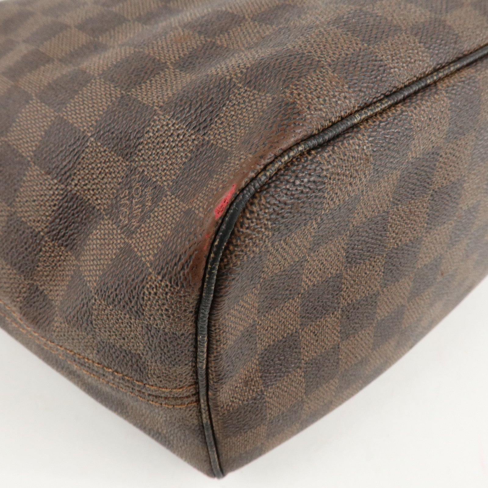 Louis Vuitton Damier Neverfull MM Tote Bag Brown M41358