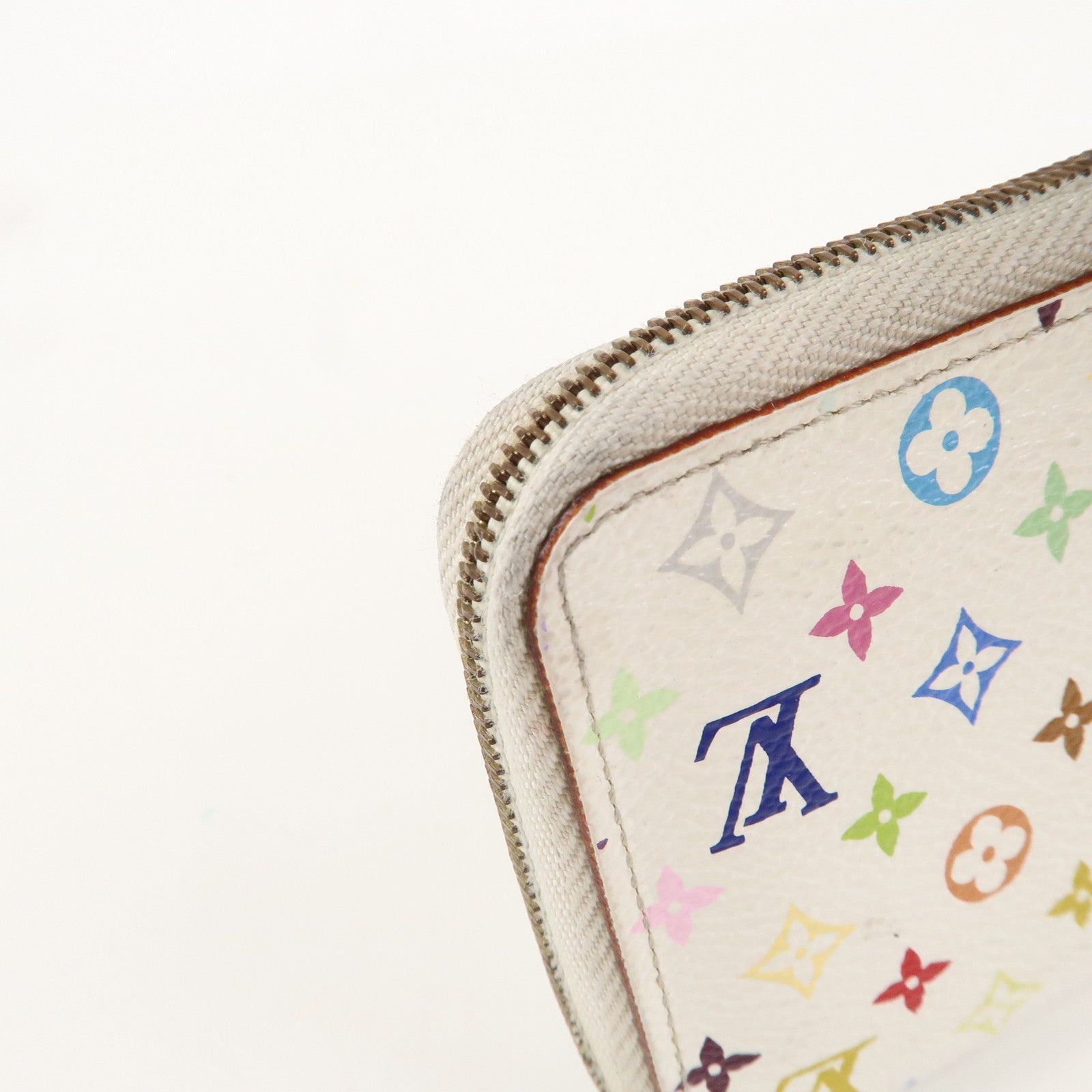 Louis Vuitton Monogram Multicolor Zippy Coin Purse Blanc M93741