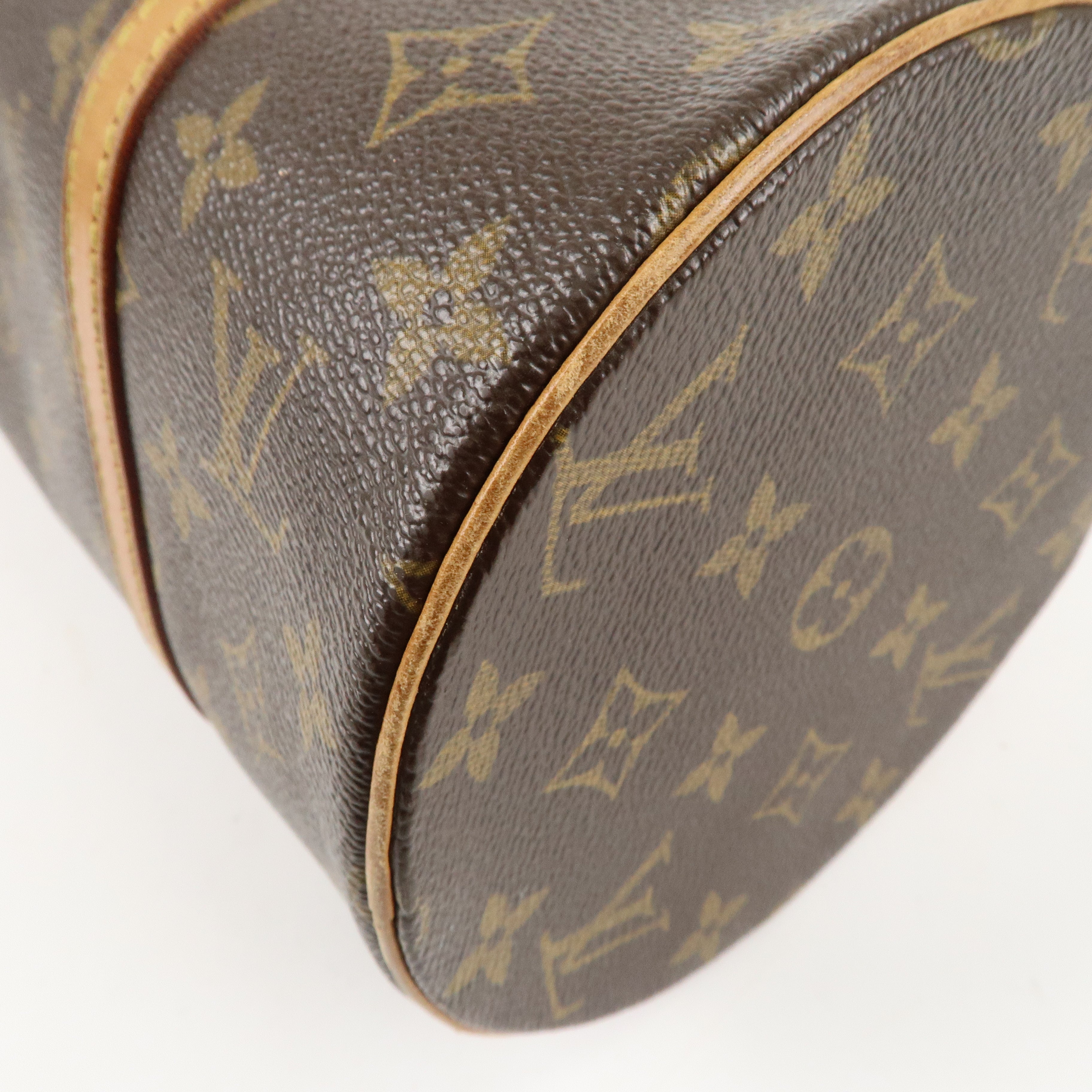 Louis Vuitton Monogram Papillon 30 Hand Bag Brown M51385