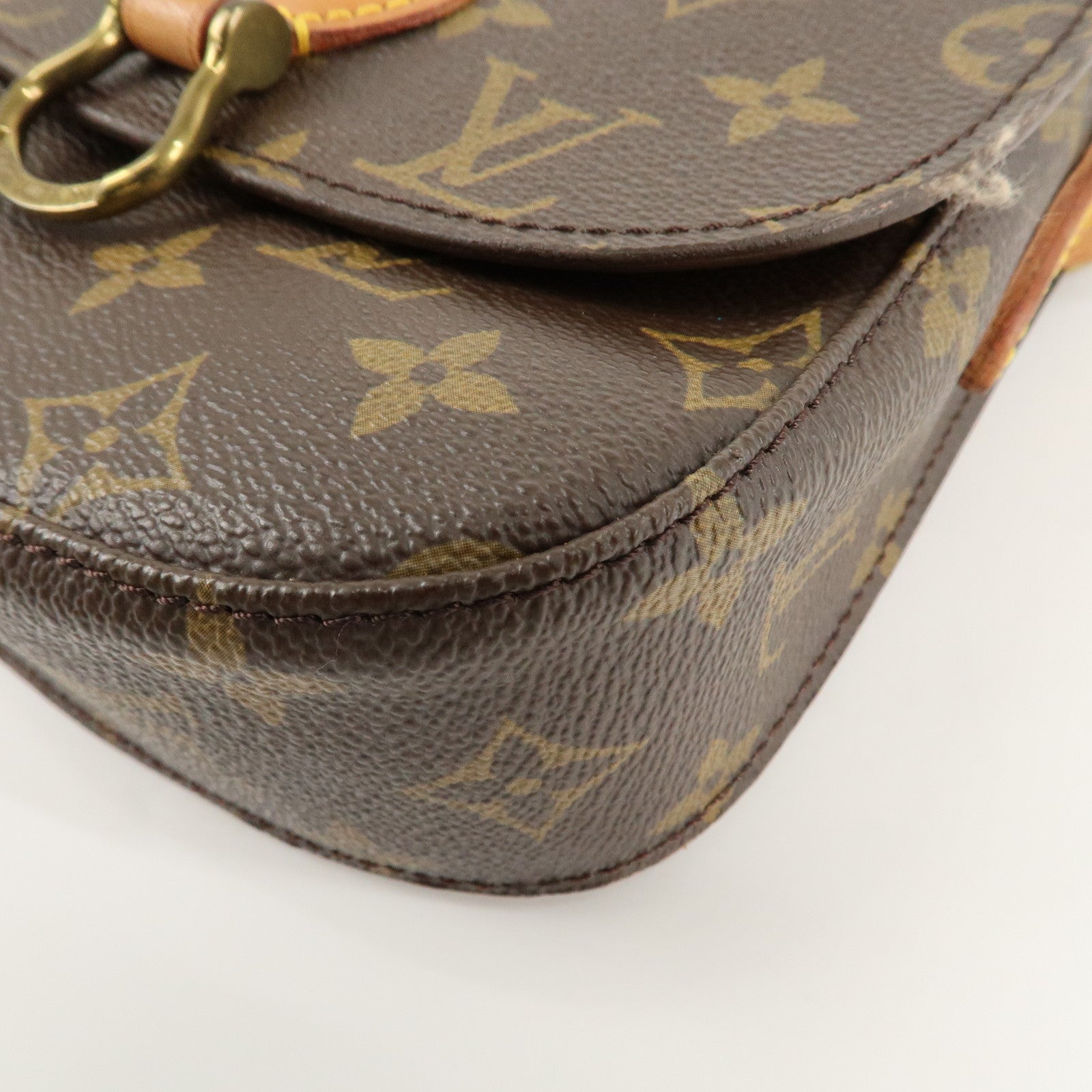 Louis Vuitton Monogram Saint Cloud MM Shoulder Bag Brown M51243