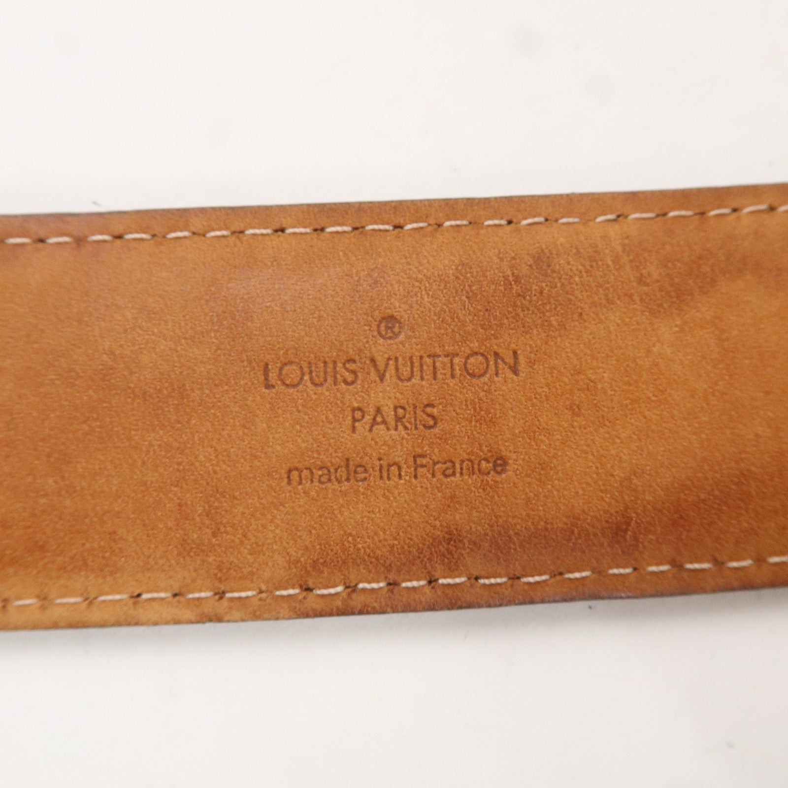 Louis Vuitton Damier Ebene Saint Tulle Riveted Belt 90/36 M6835