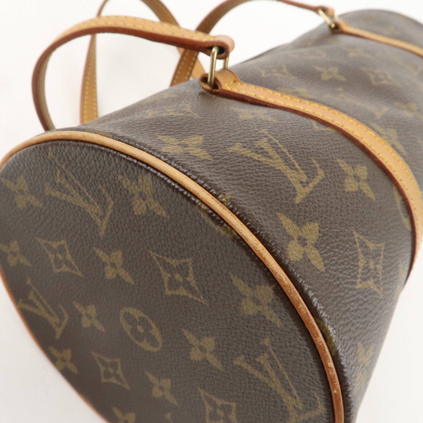 Louis Vuitton Monogram Papillon 30 Hand Bag Brown M51385