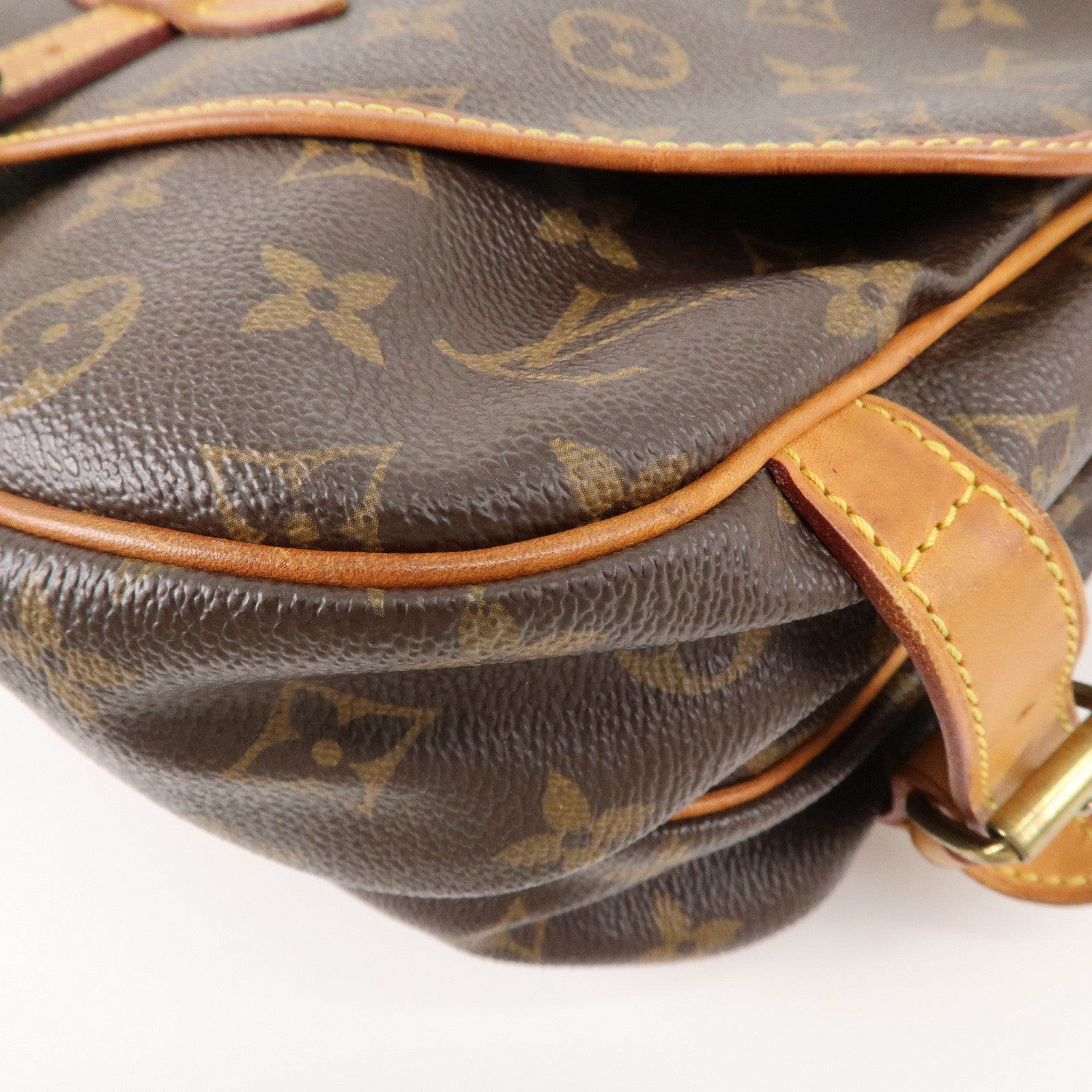 Louis Vuitton Monogram Saumur 30 Crossbody Bag Brown M42256