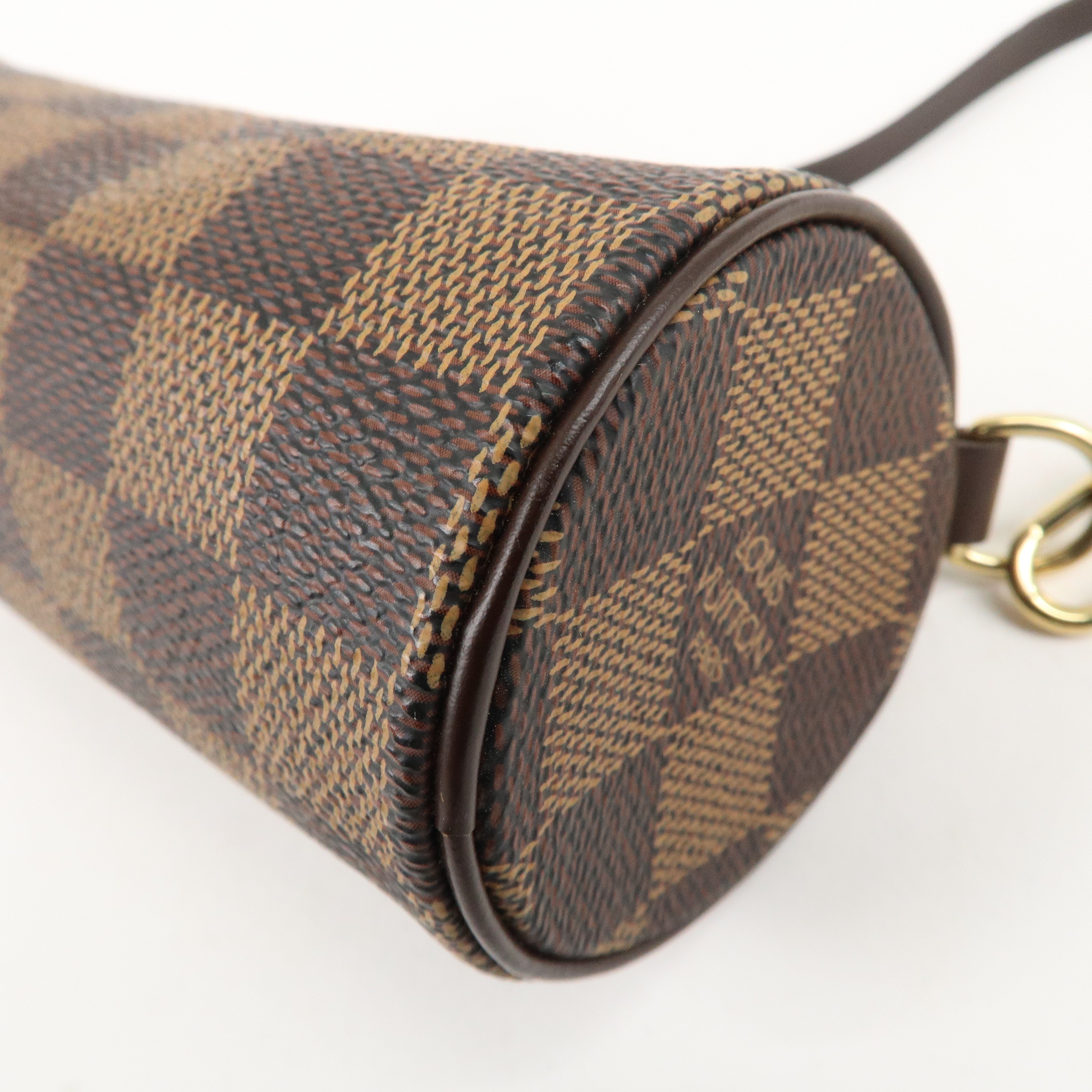 Louis Vuitton Damier Mini Pouch For Papillon Bag Brown