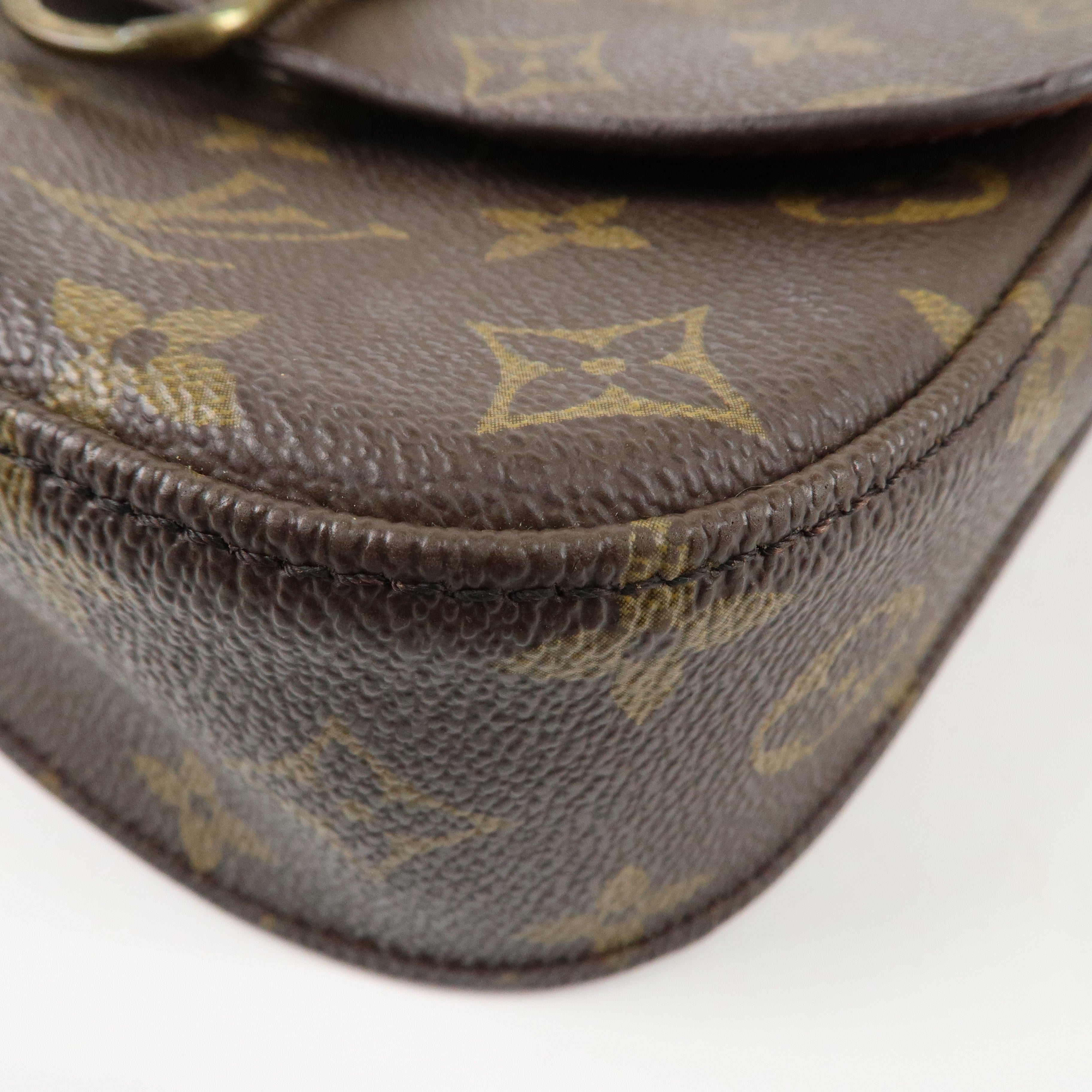 Louis Vuitton Monogram Saint Cloud MM Shoulder Bag Brown M51243